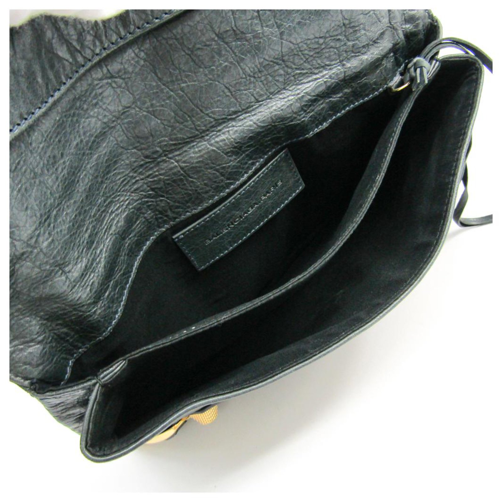 Balenciaga Black Patent Giant 21 Envelope Clutch - Ann's Fabulous