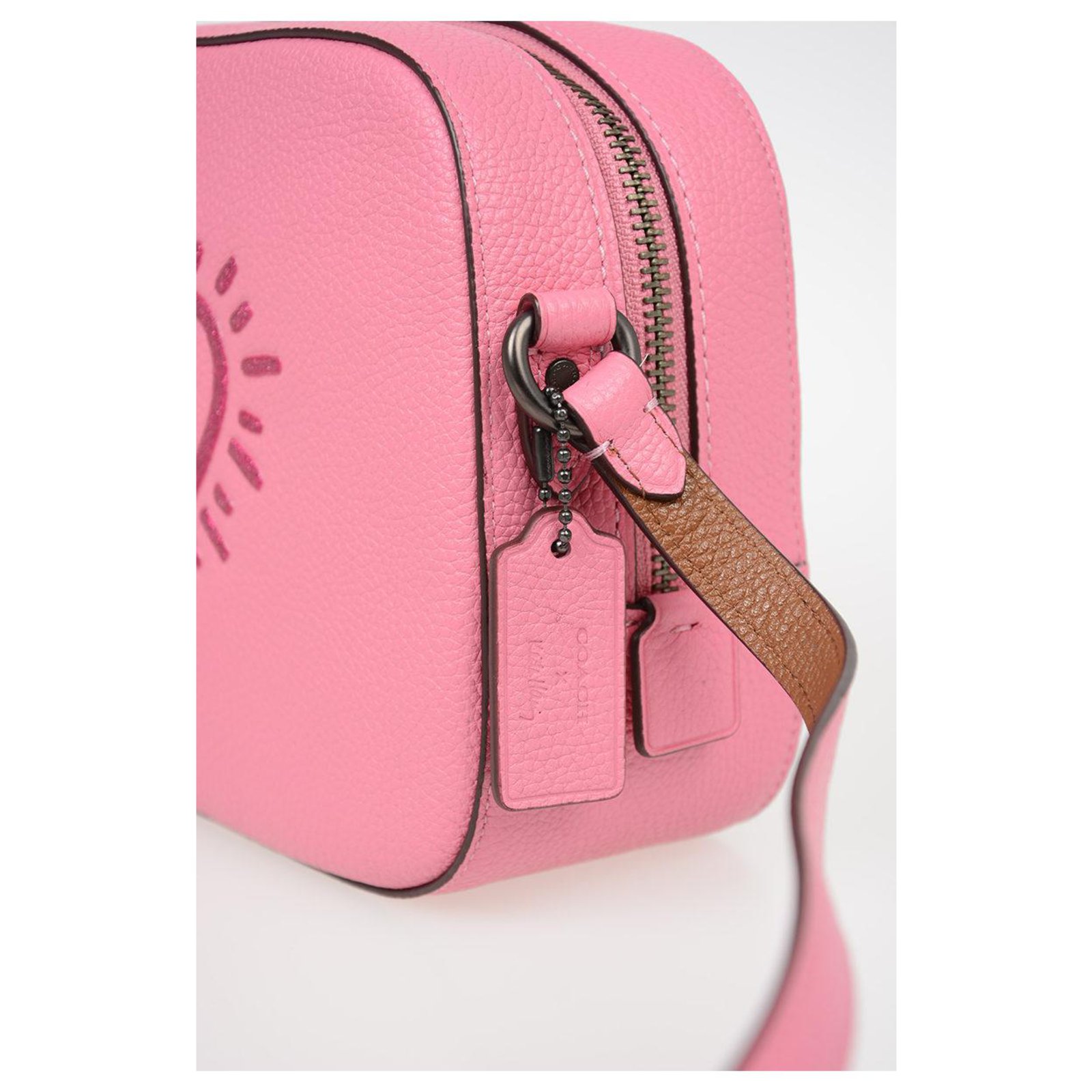 Coach - Small Pink Leather Shoulder Bag – Current Boutique