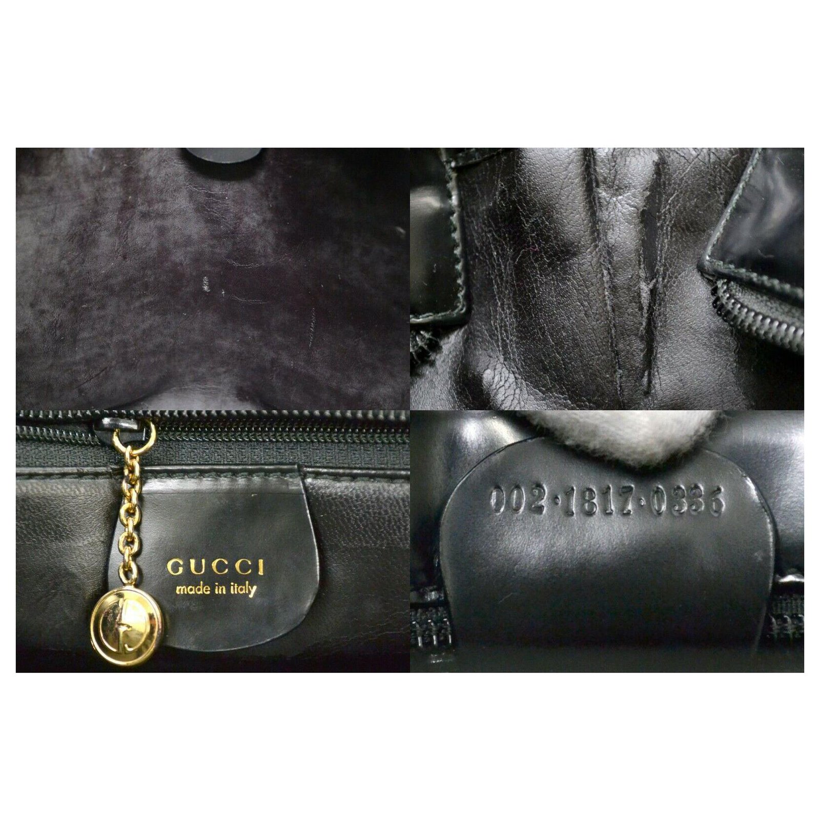 Gucci Classique Leather Black ref.140639 - Joli Closet