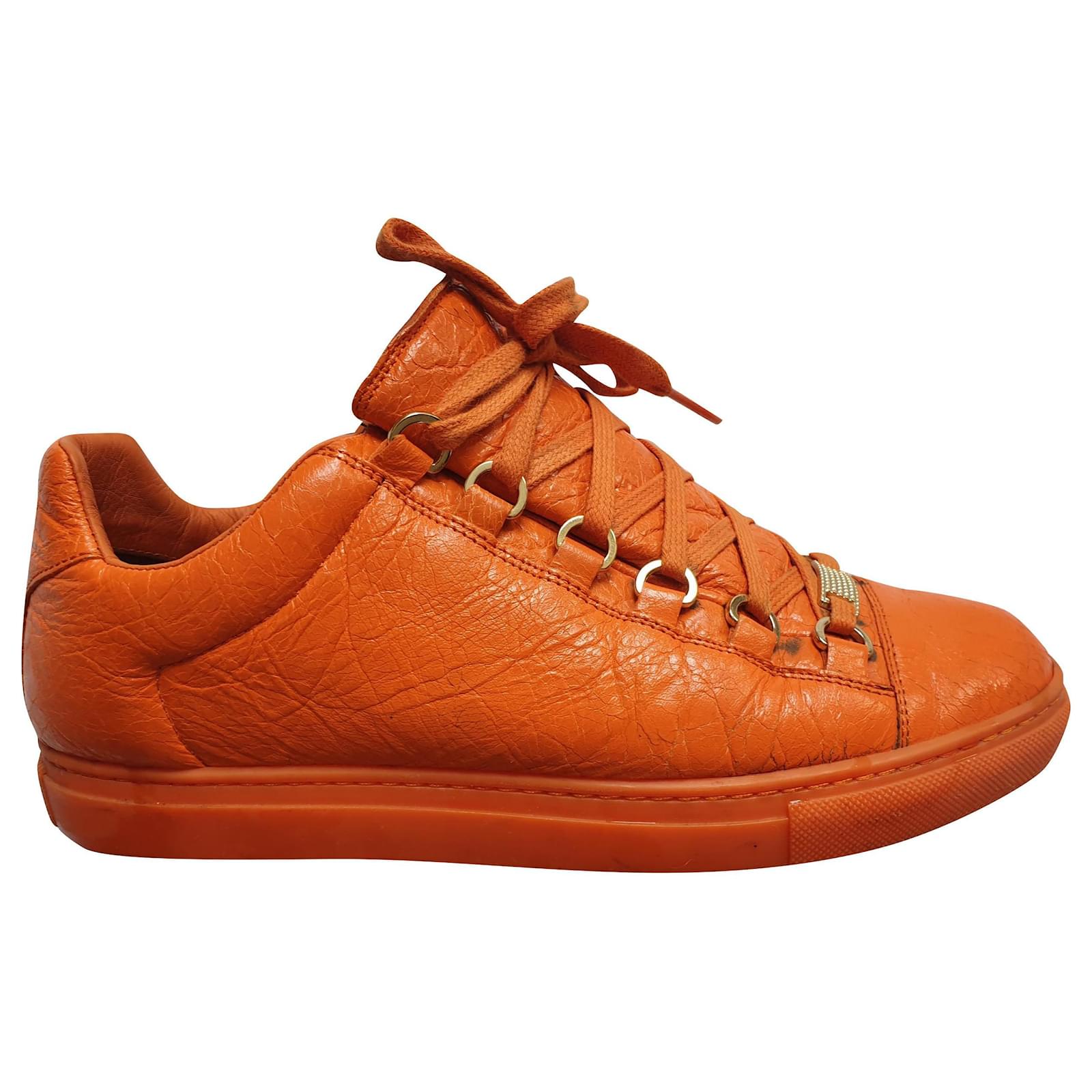 balenciaga arena low mens orange