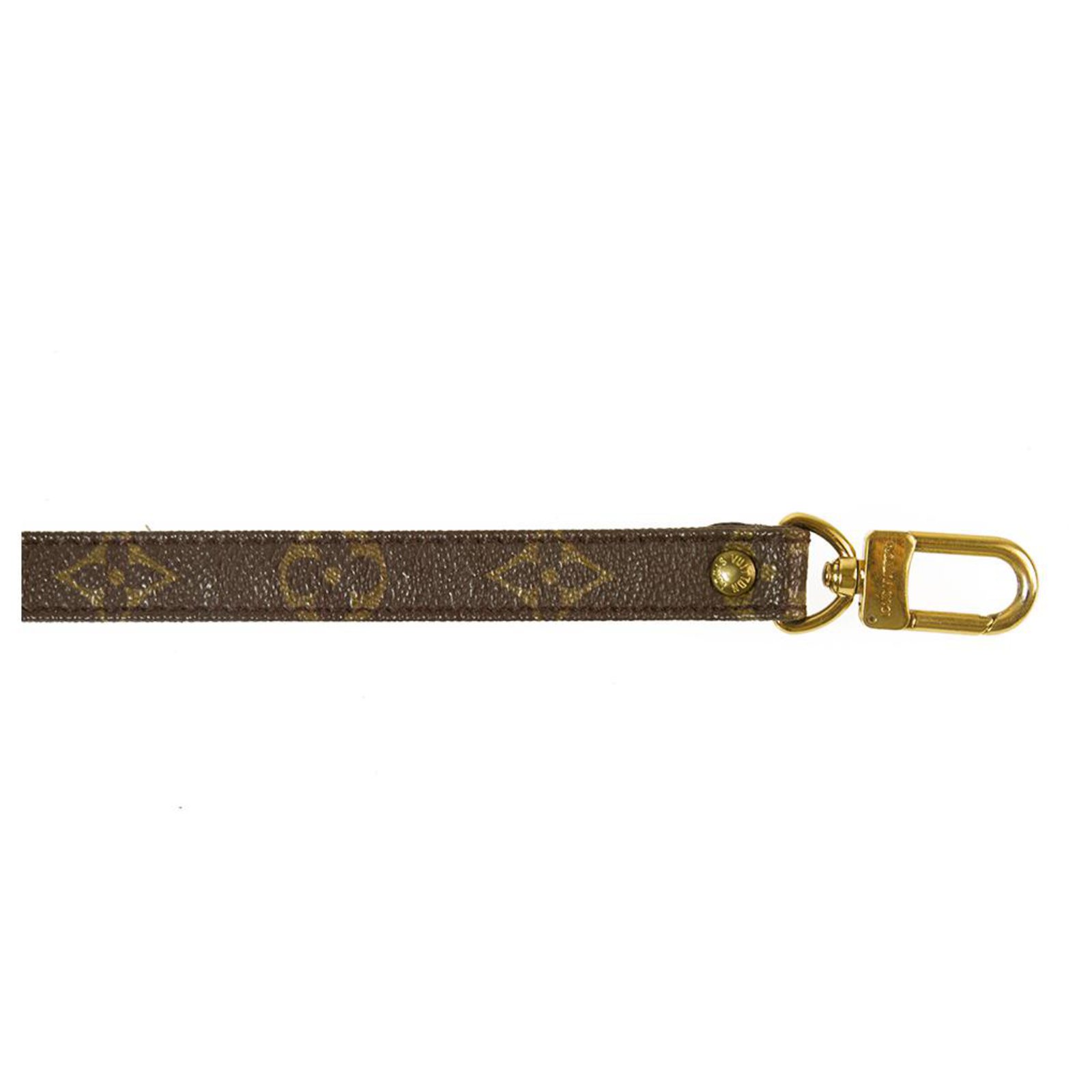 Louis Vuitton Non-Adjustable Leather Shoulder Monogram canvas Strap Brown  ref.140851 - Joli Closet