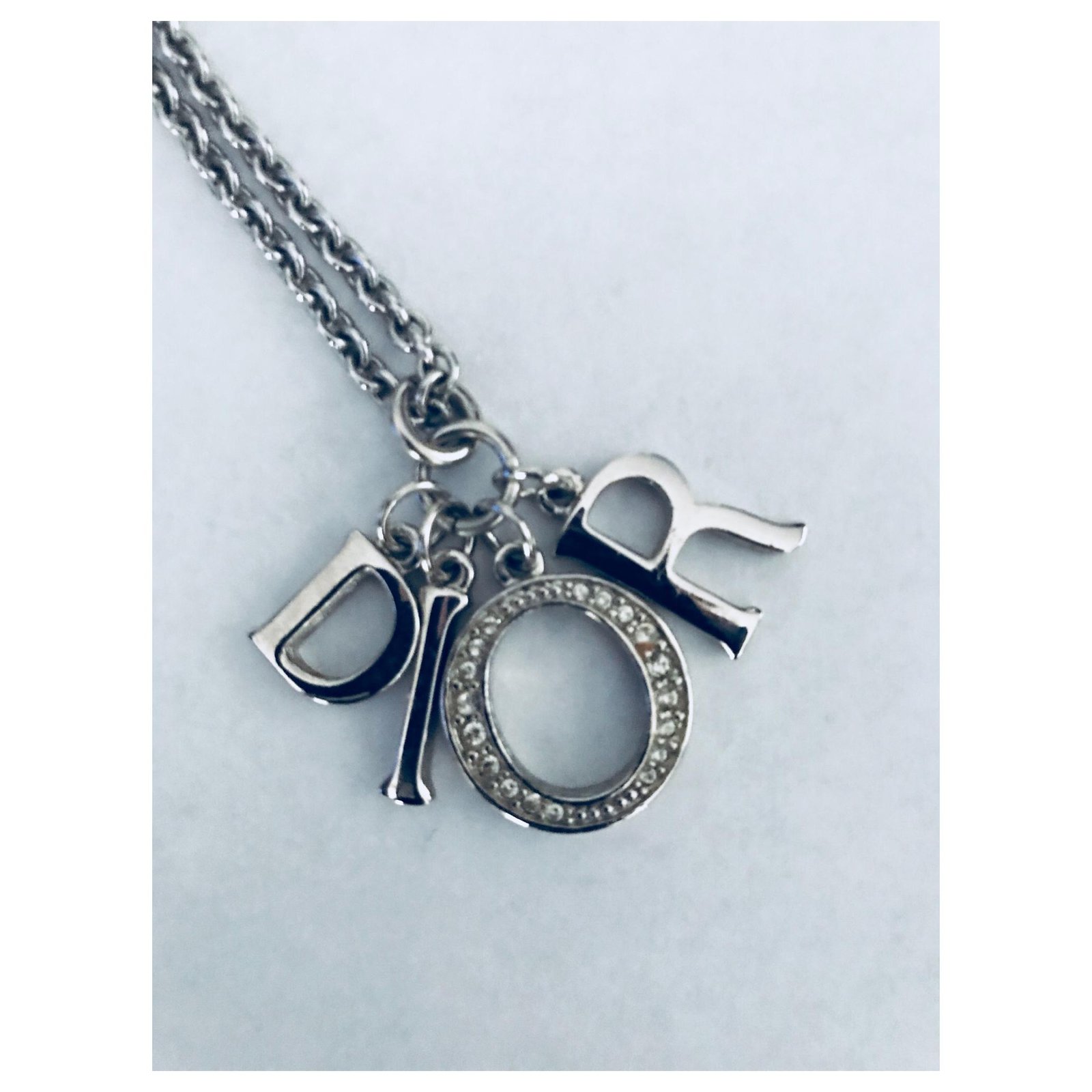  Authentic Vintage Dior Silver Lock Necklace Luxury Accessories on  Carousell