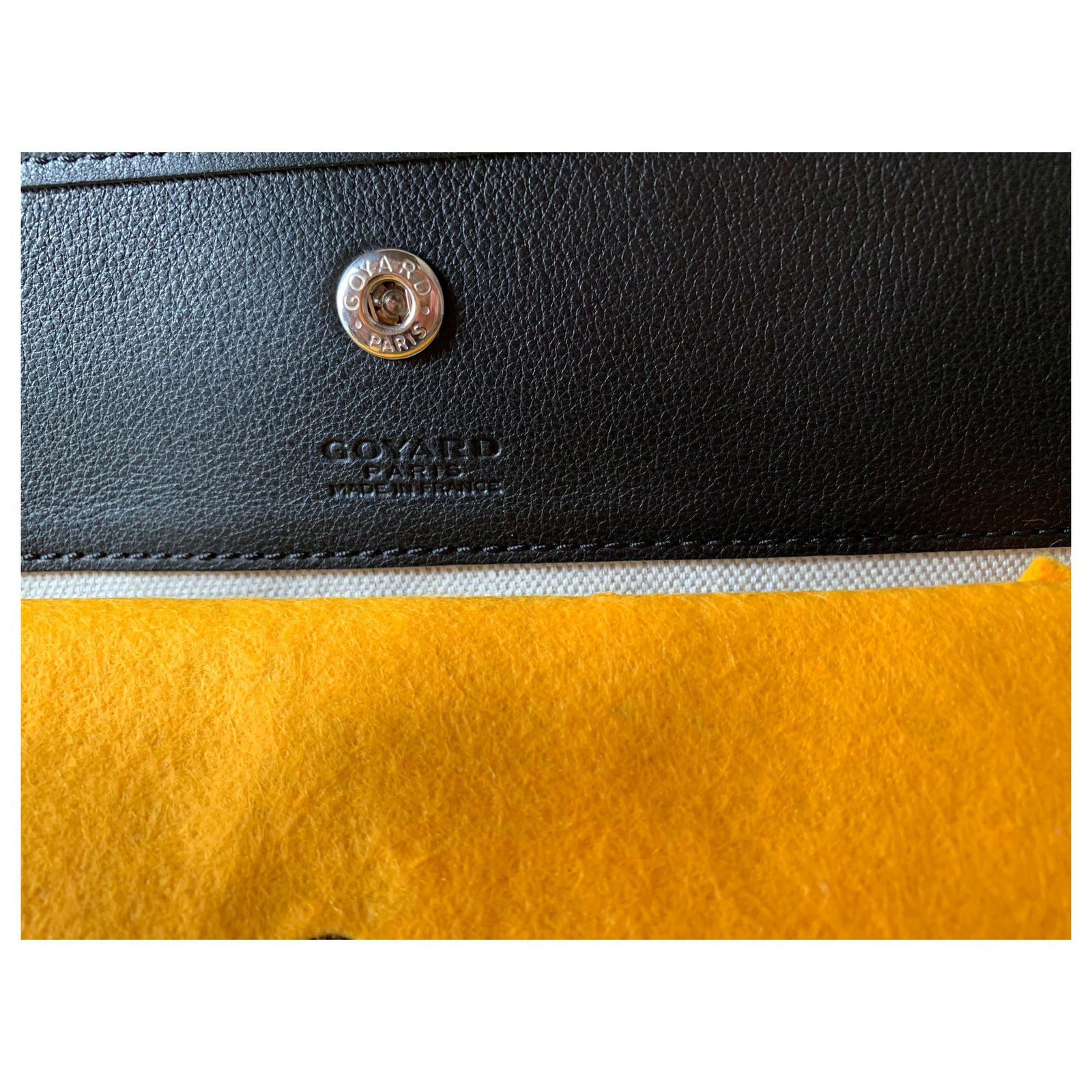 Saint Louis goyard GM Black Leather Linen ref.234923 - Joli Closet