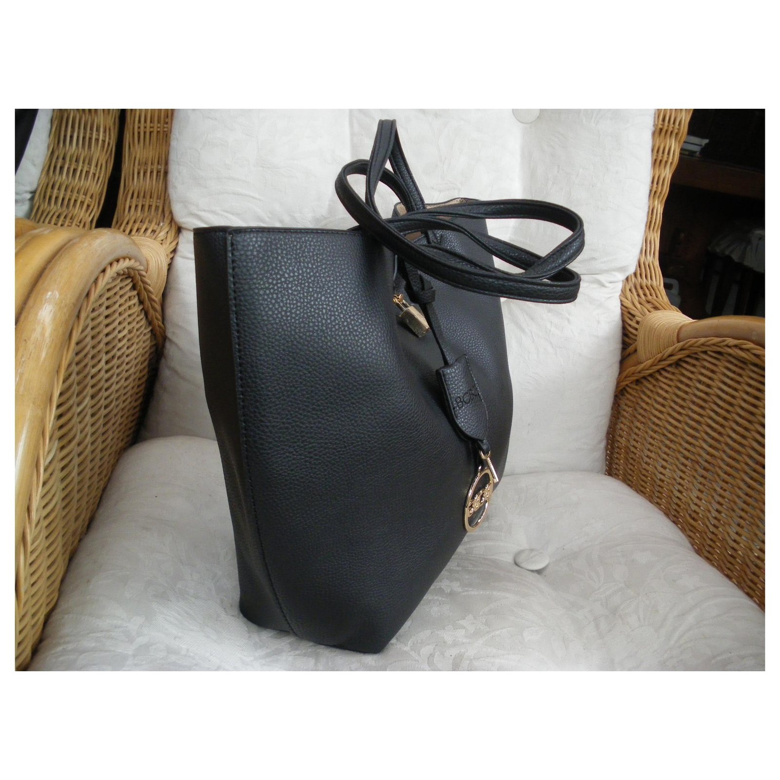BCBGeneration North South Black Patent Carry All Tote BCBG Handbag NEW $128  | eBay