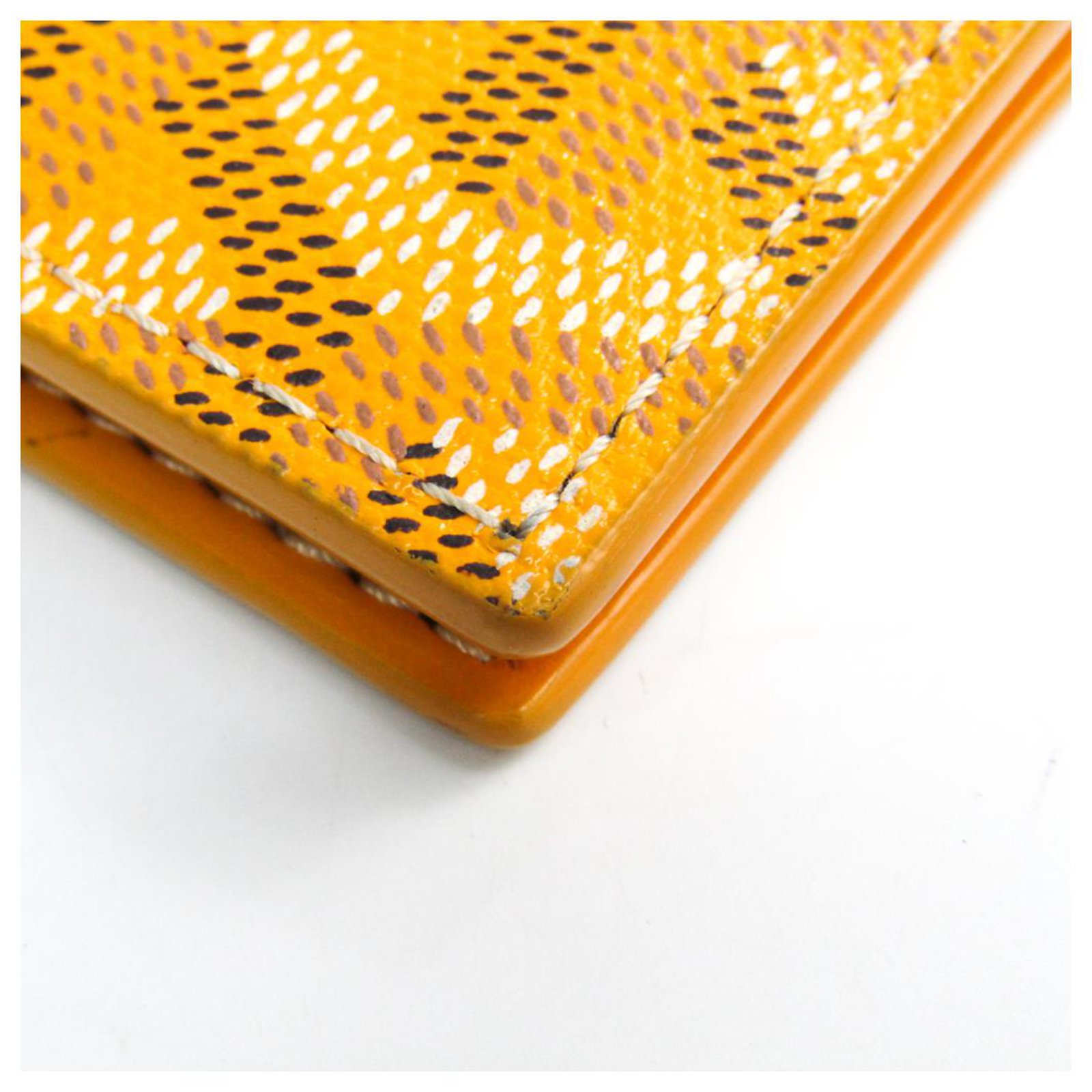 Goyard Yellow Grenelle Passport Cover Multiple colors Leather 