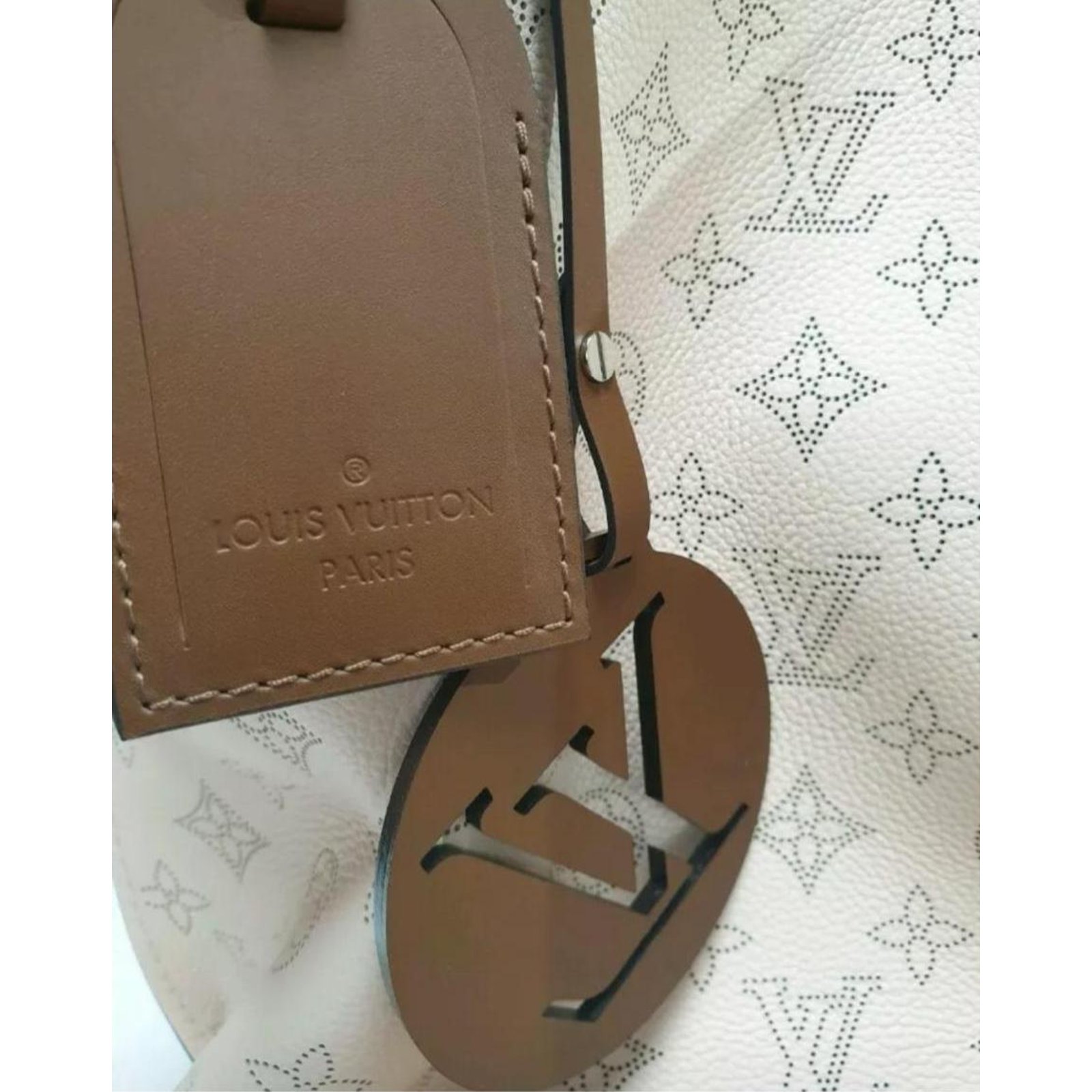 Carmel leather handbag Louis Vuitton Beige in Leather - 35091203