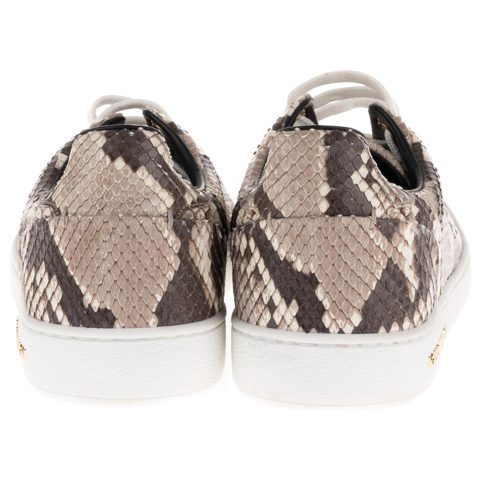 Louis Vuitton Frontrow women's sneakers in Python leather, taille 37, new  condition! Black Grey Cream ref.141681 - Joli Closet