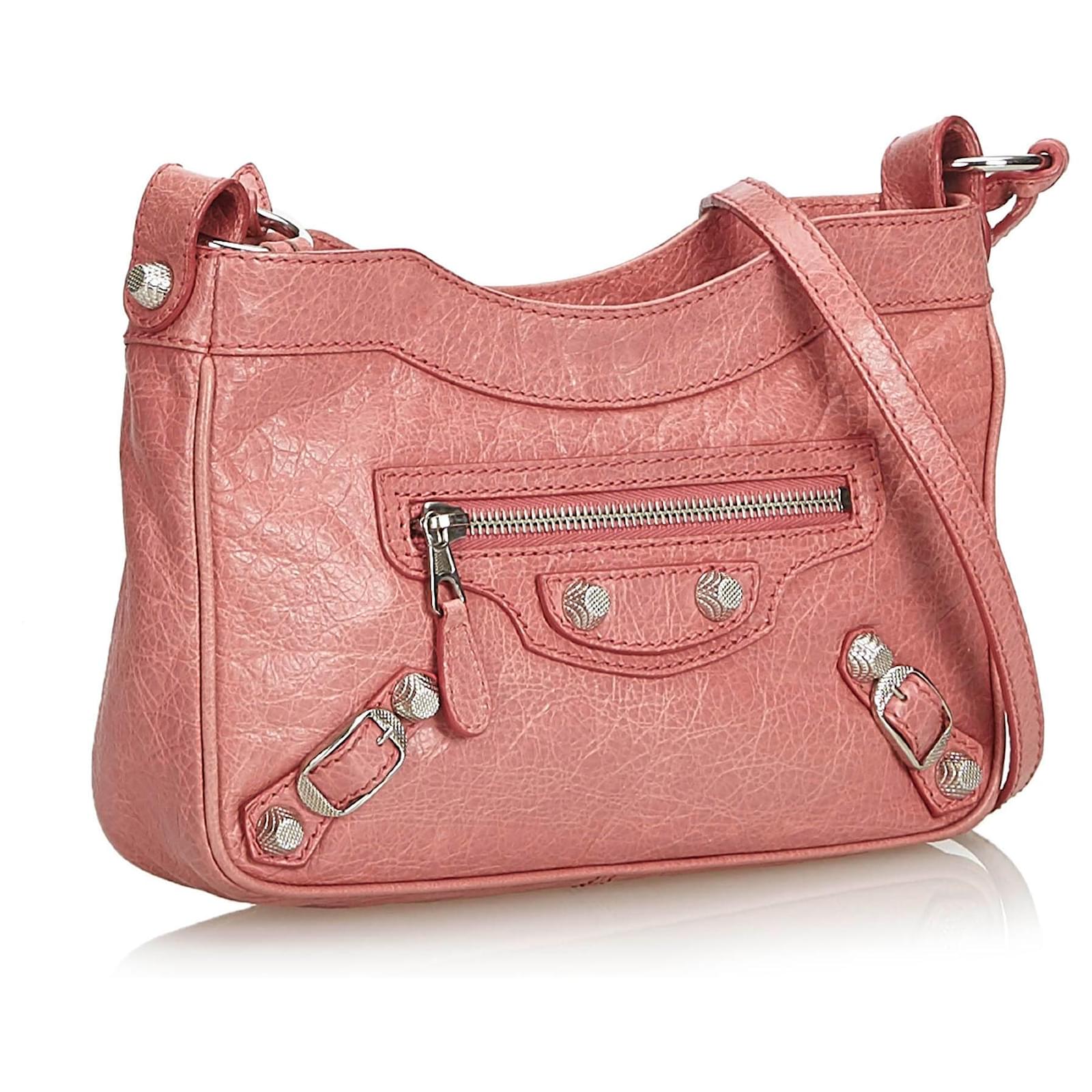 G?�ant de Motocross Rose Balenciaga 12 Sac de hanche Cuir ref.141951 - Joli Closet