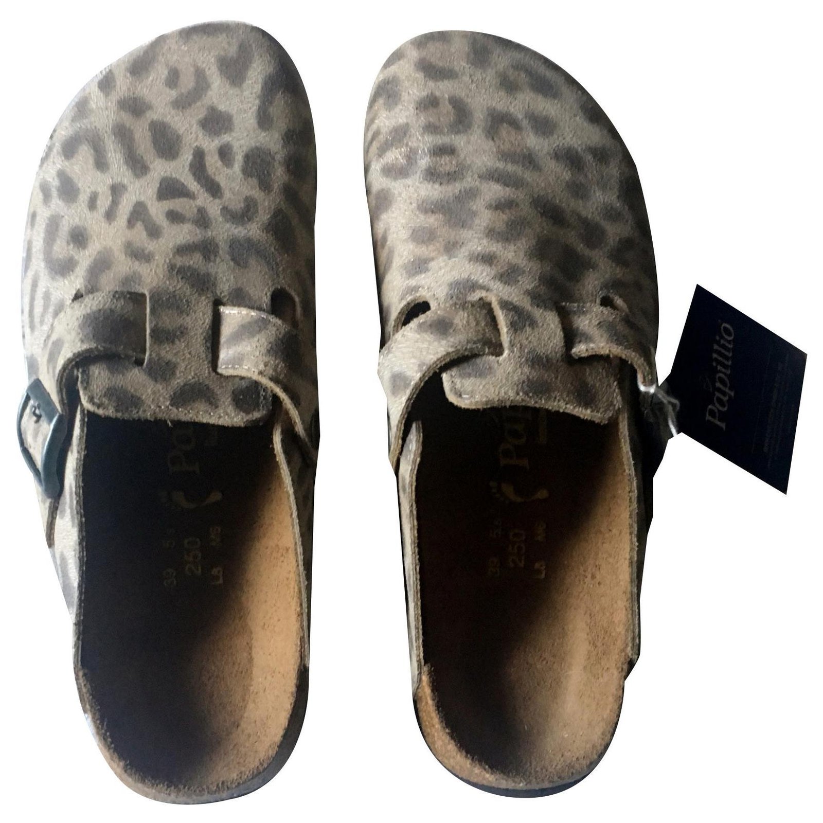 Birkenstock BOSTON LEOPARDO Leopard print Leather ref.142090 - Joli Closet