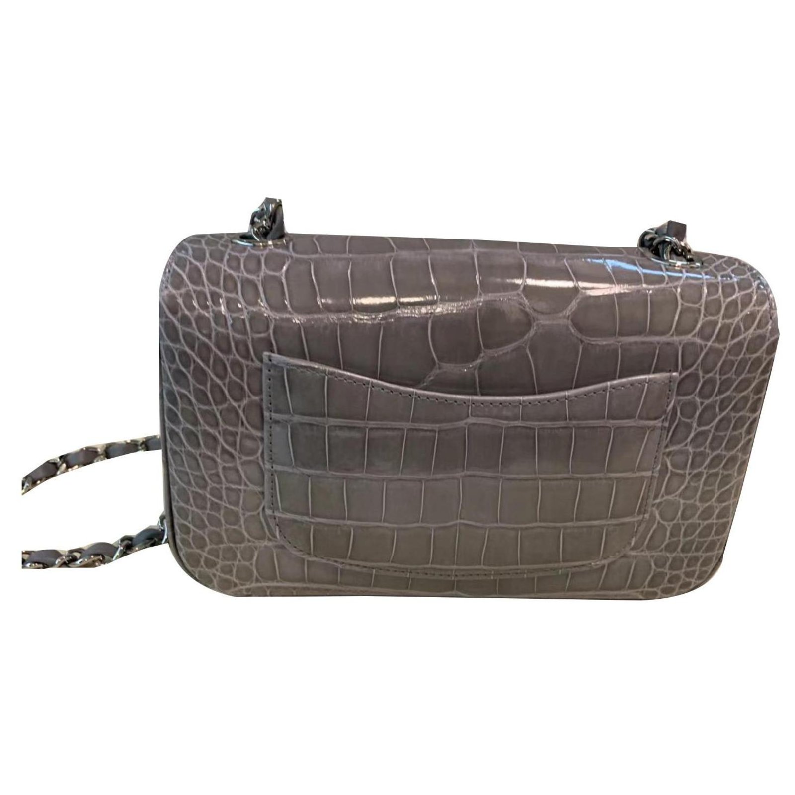 Timeless BAG CHANEL CLASSIC ALLIGATOR BLACK Exotic leather ref.195123 -  Joli Closet