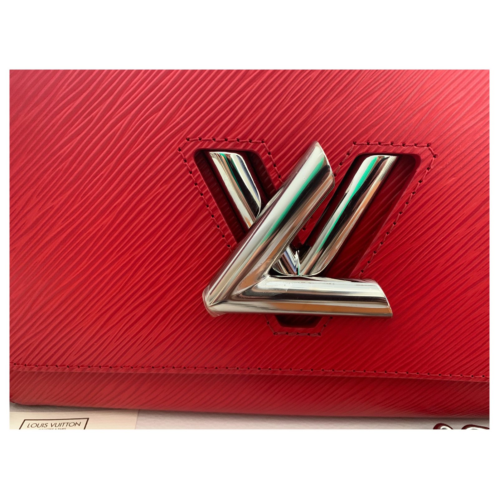 Louis Vuitton MM Leather Twist Bag limited edition Western Limited Edition  White Red ref.121336 - Joli Closet