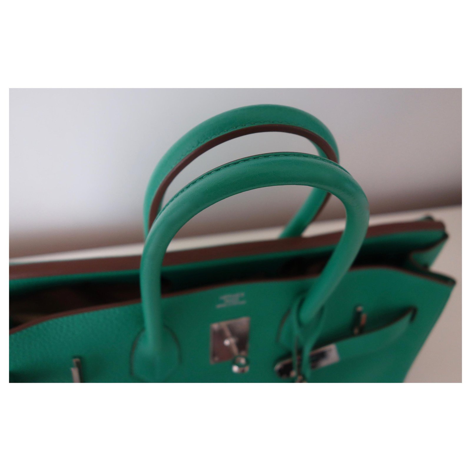 Hermès Birkin Green Olive green Leather ref.122304 - Joli Closet