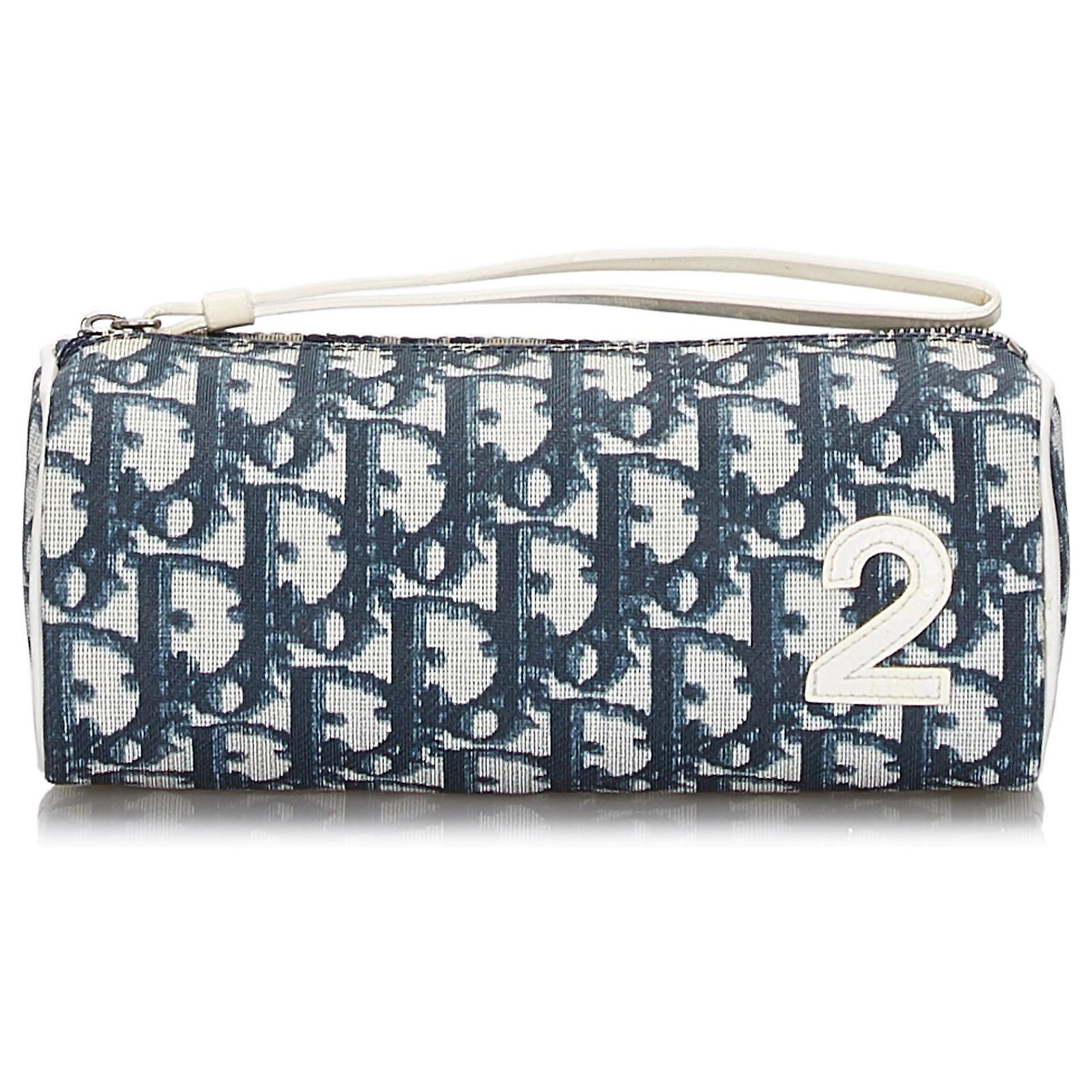 Trottinette En Cuir Damart Bleu Marine Et Blanc - Pointure 38, Vintage, Très Bon état