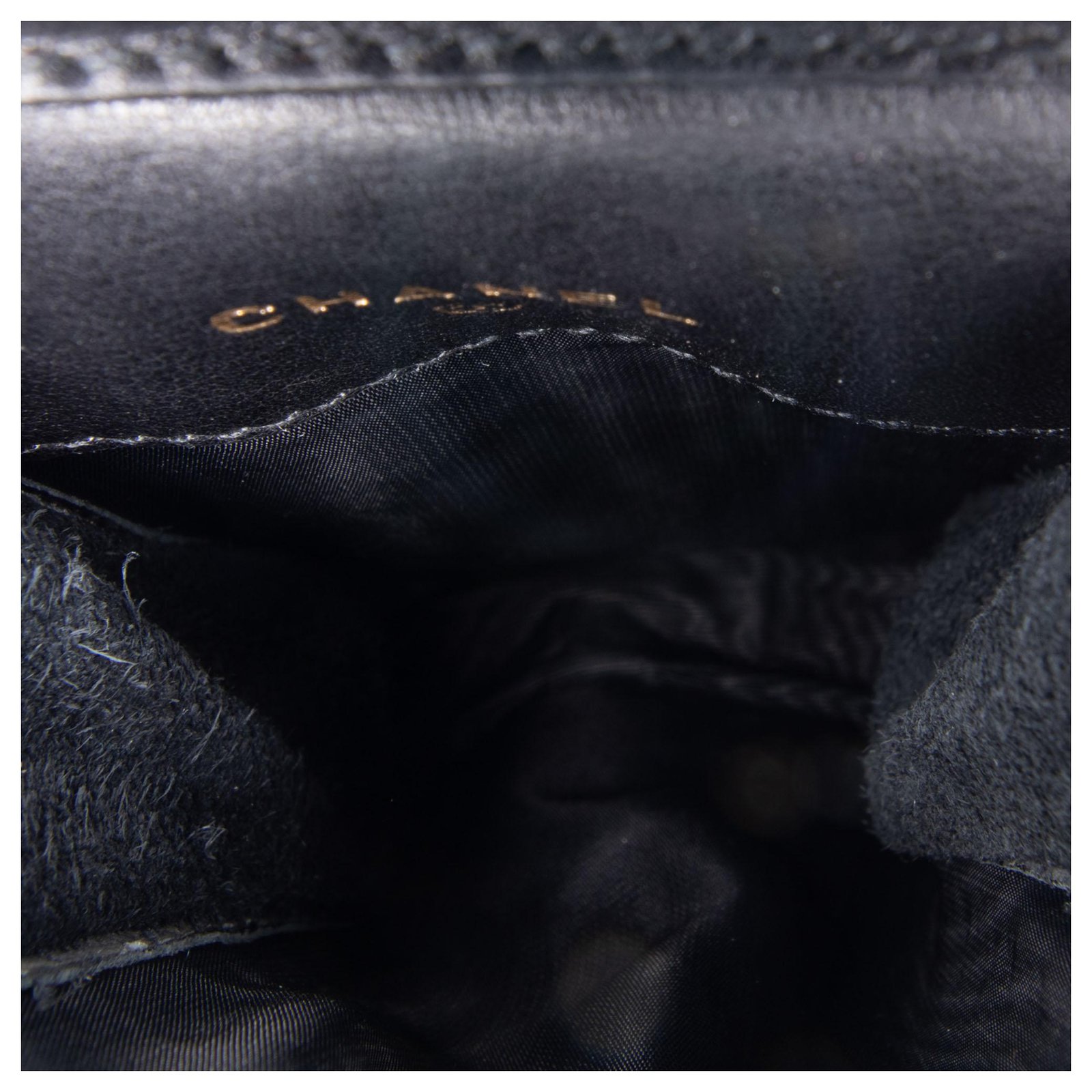 Chanel Black Caviar Leather CC Cigarette Case - Yoogi's Closet