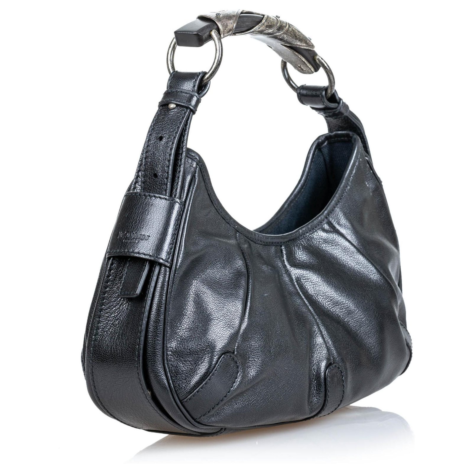 Mombasa leather handbag Yves Saint Laurent Black in Leather - 37054522