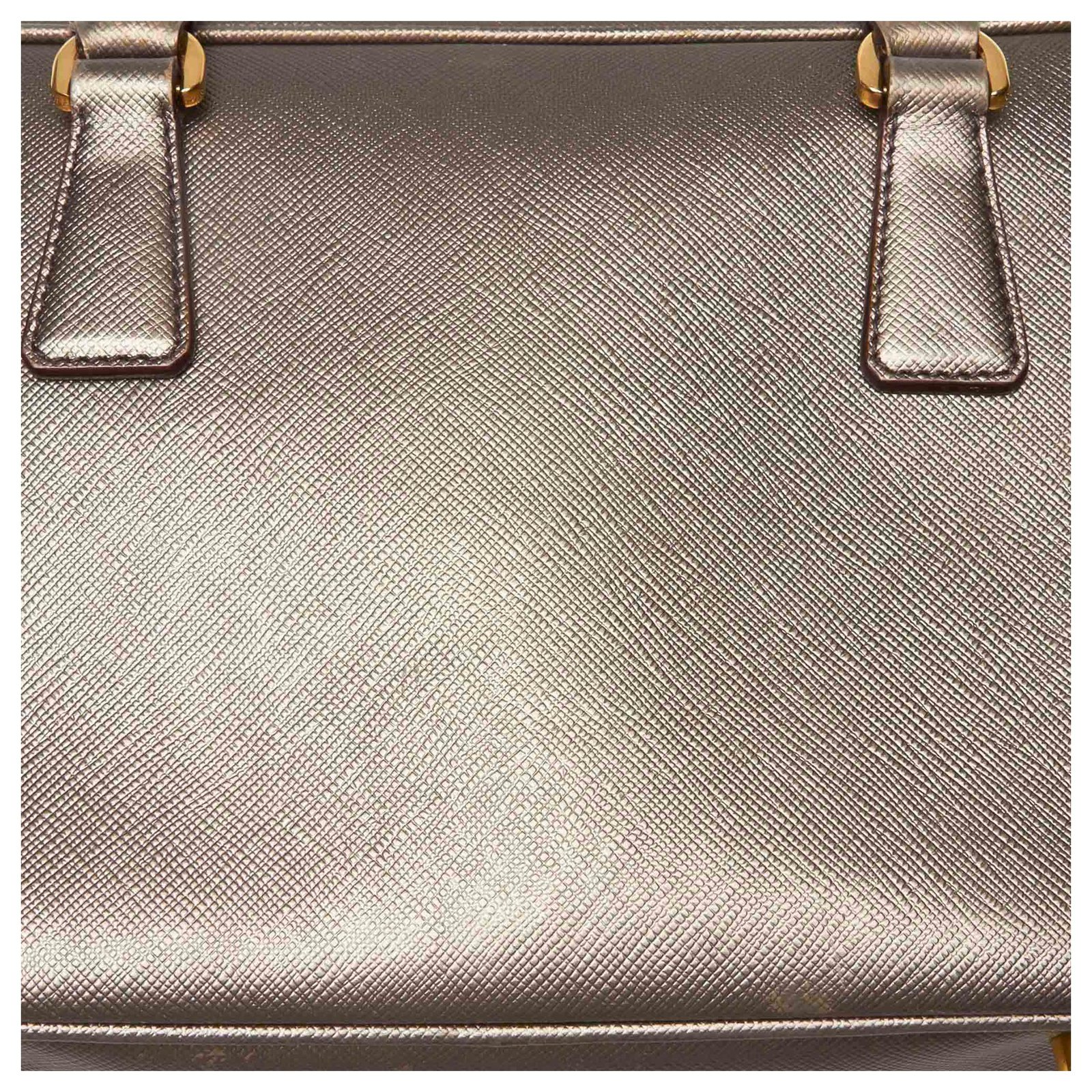Prada Bauletto Saffiano Leather Medium Ghw (Marble Grey) – ValiseLaBel