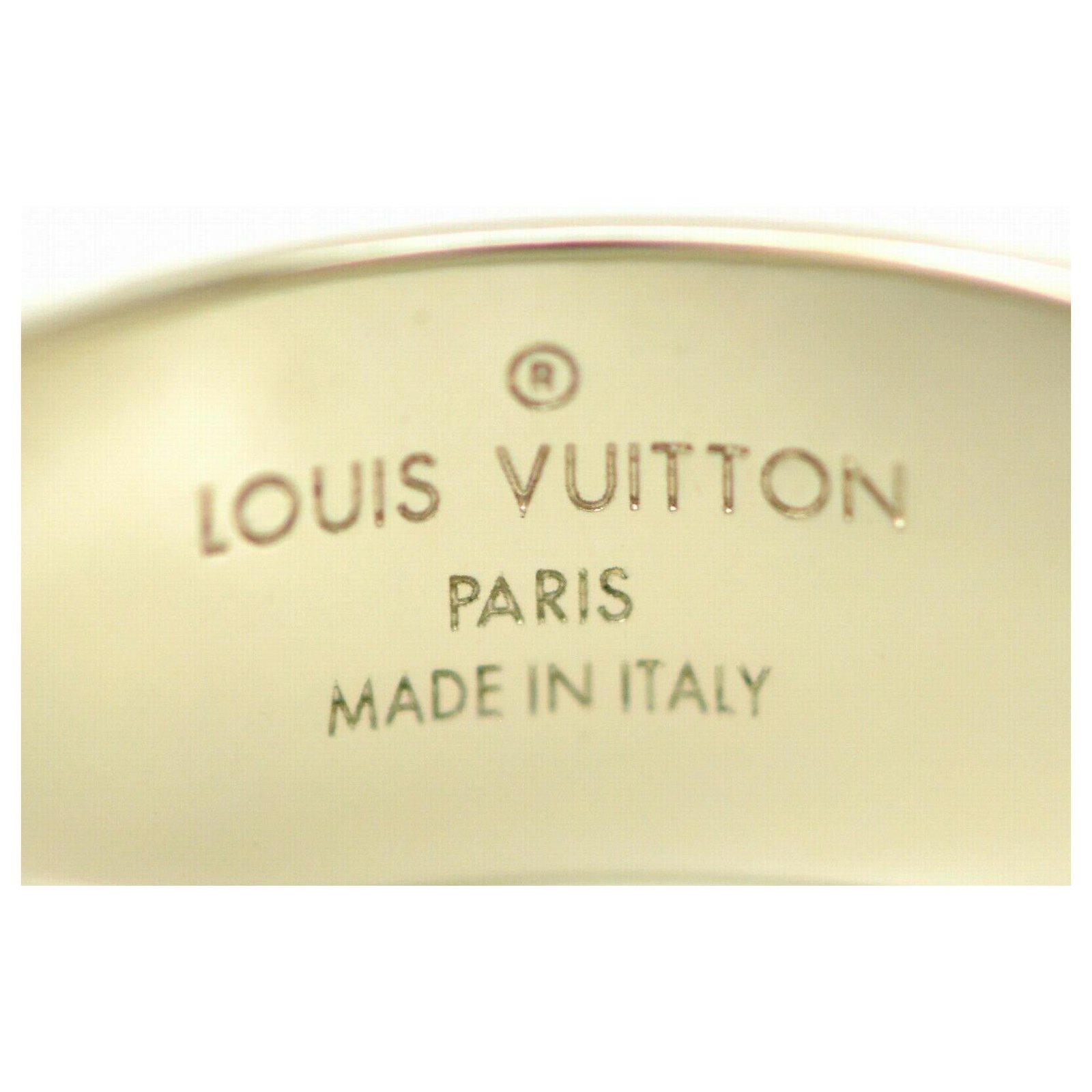 Anello Louis Vuitton Argento Metallo ref.143020 - Joli Closet