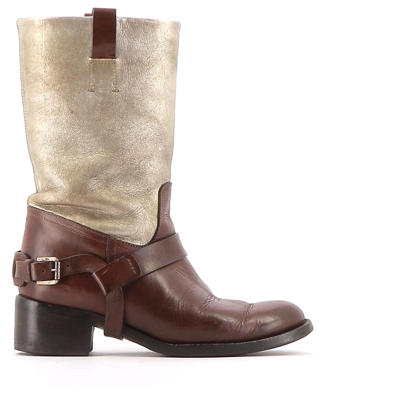 Ralph Lauren Bottes Cuir Multicolore ref.143403 Joli Closet
