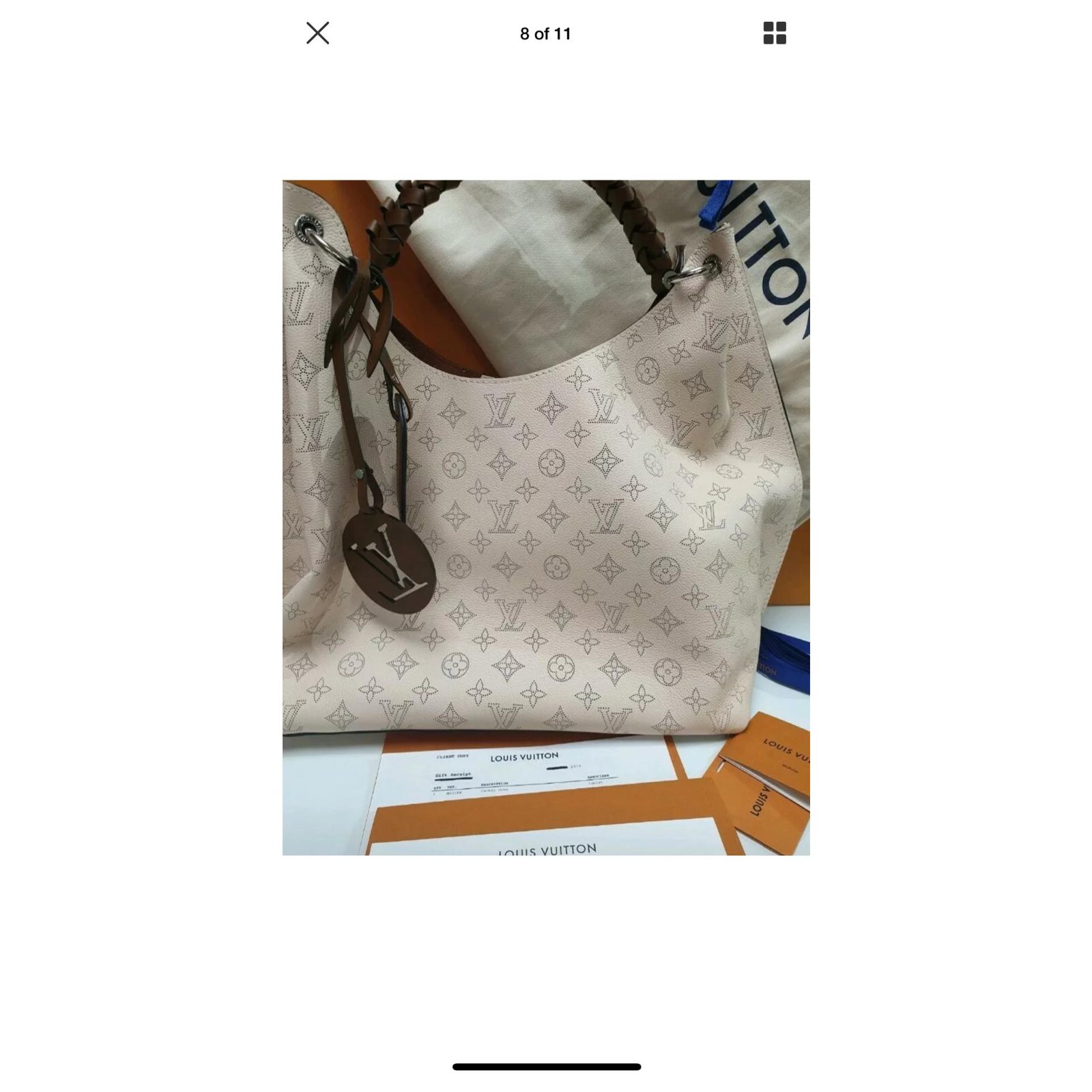Beverly Louis Vuitton Carmel Hobo Beige Leather ref.143493 - Joli