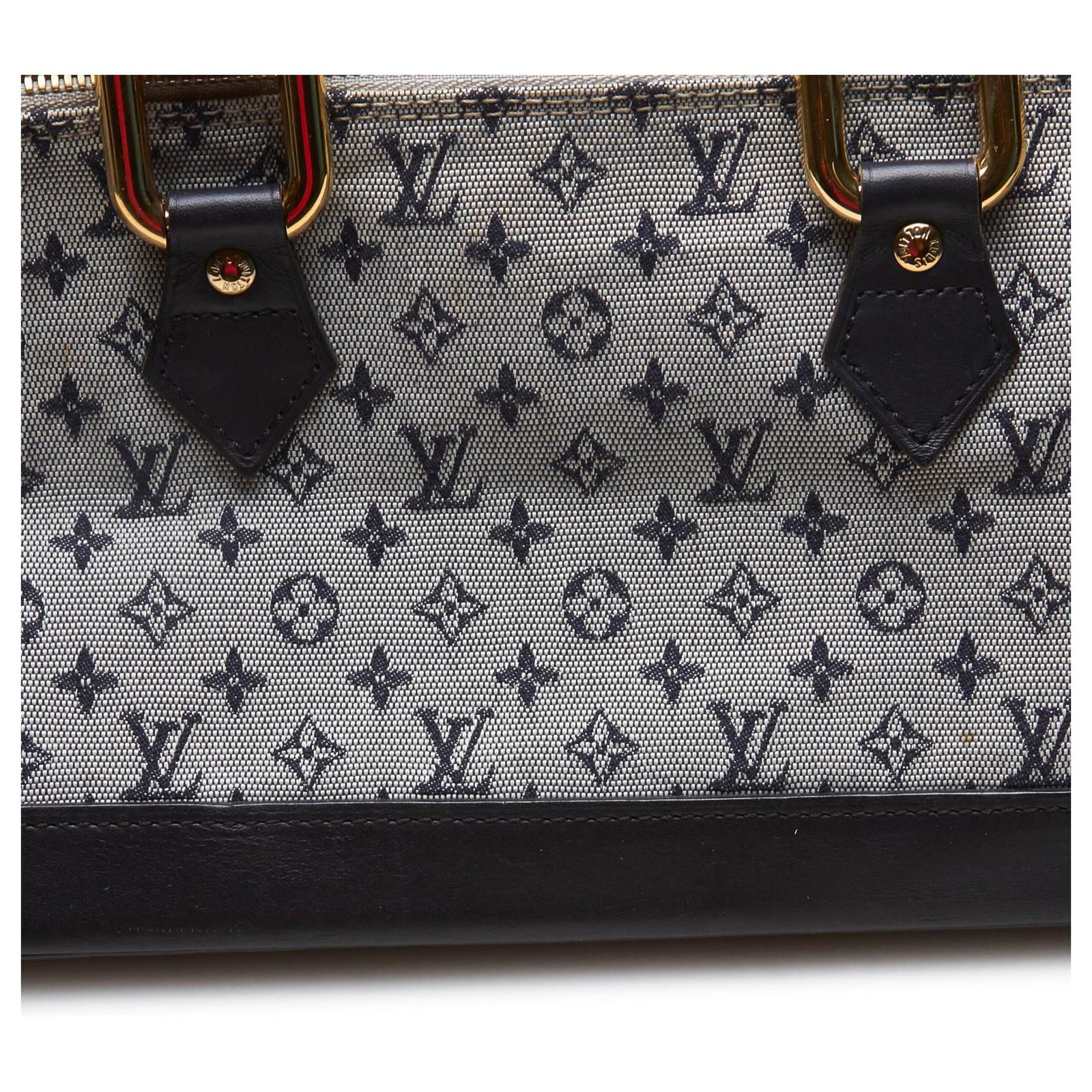 Louis Vuitton Mini Monogram Alma Long Blue