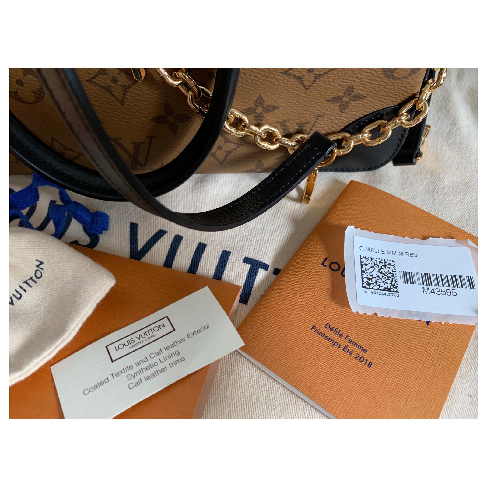 Louis Vuitton Reverse Monogram City Malle MM Satchel, Louis Vuitton  Handbags