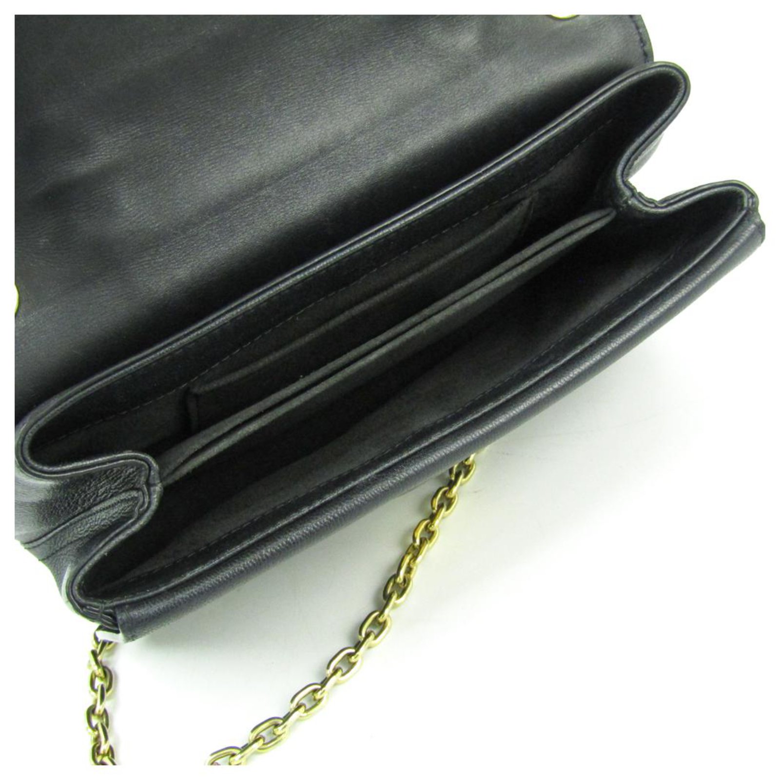 Louis Vuitton Black Monogram Leather Very Chain Bag - Yoogi's Closet