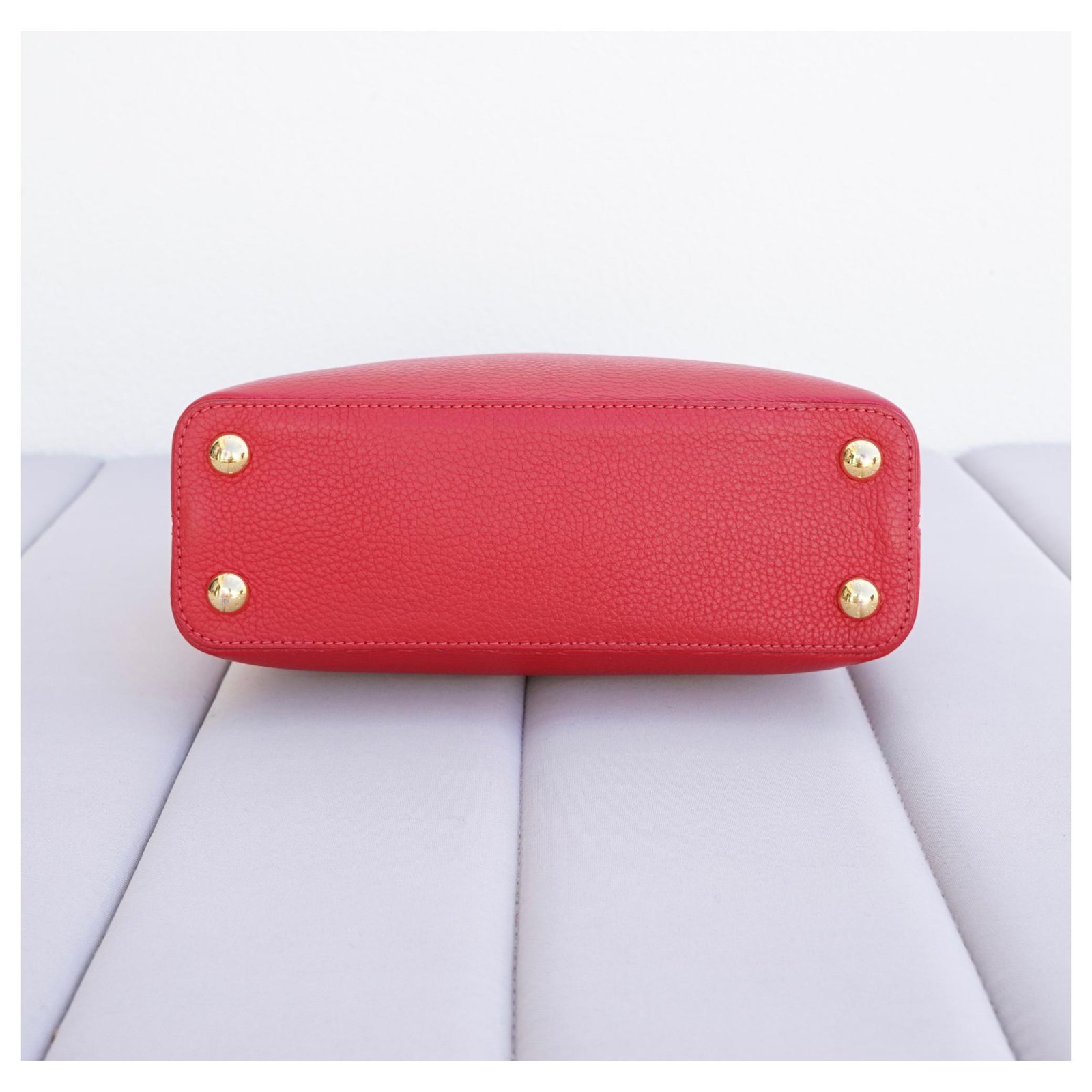 Louis Vuitton LV Dauphine mini bag red Leather ref.491926 - Joli Closet