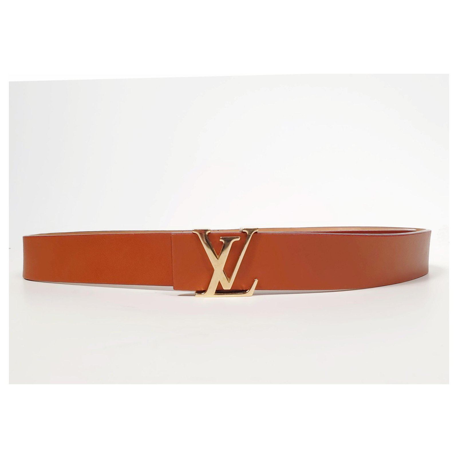 Louis Vuitton Checker belt Brown Leather ref.101794 - Joli Closet
