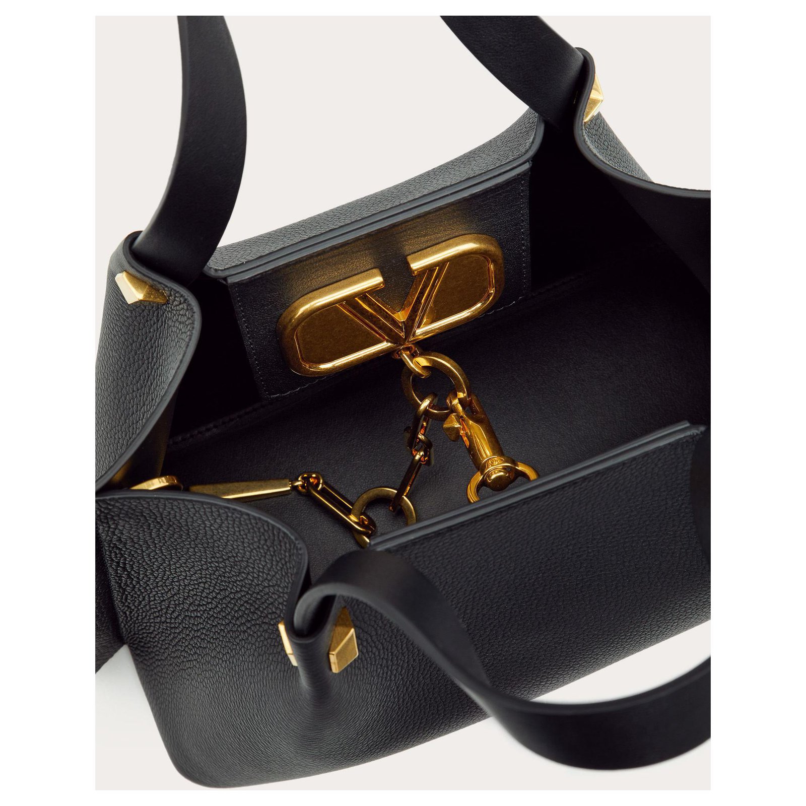 Valentino Garavani, Bags, Valentino Pebbled Leather Vlogo Escape Small  Convertible Tote Bag
