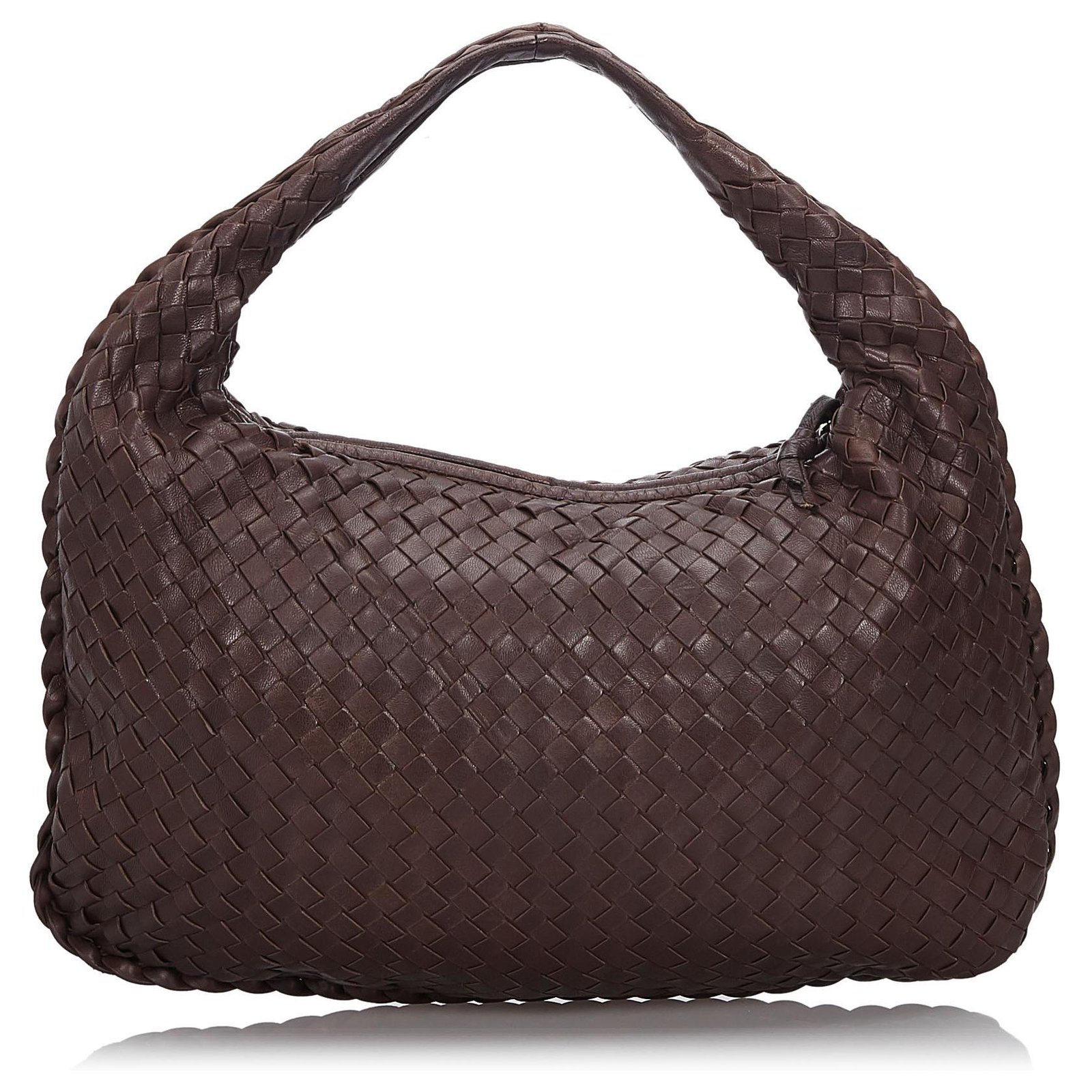 Bottega Veneta Brown Intrecciato Leather Hobo Bag Dark brown ref.145777 -  Joli Closet