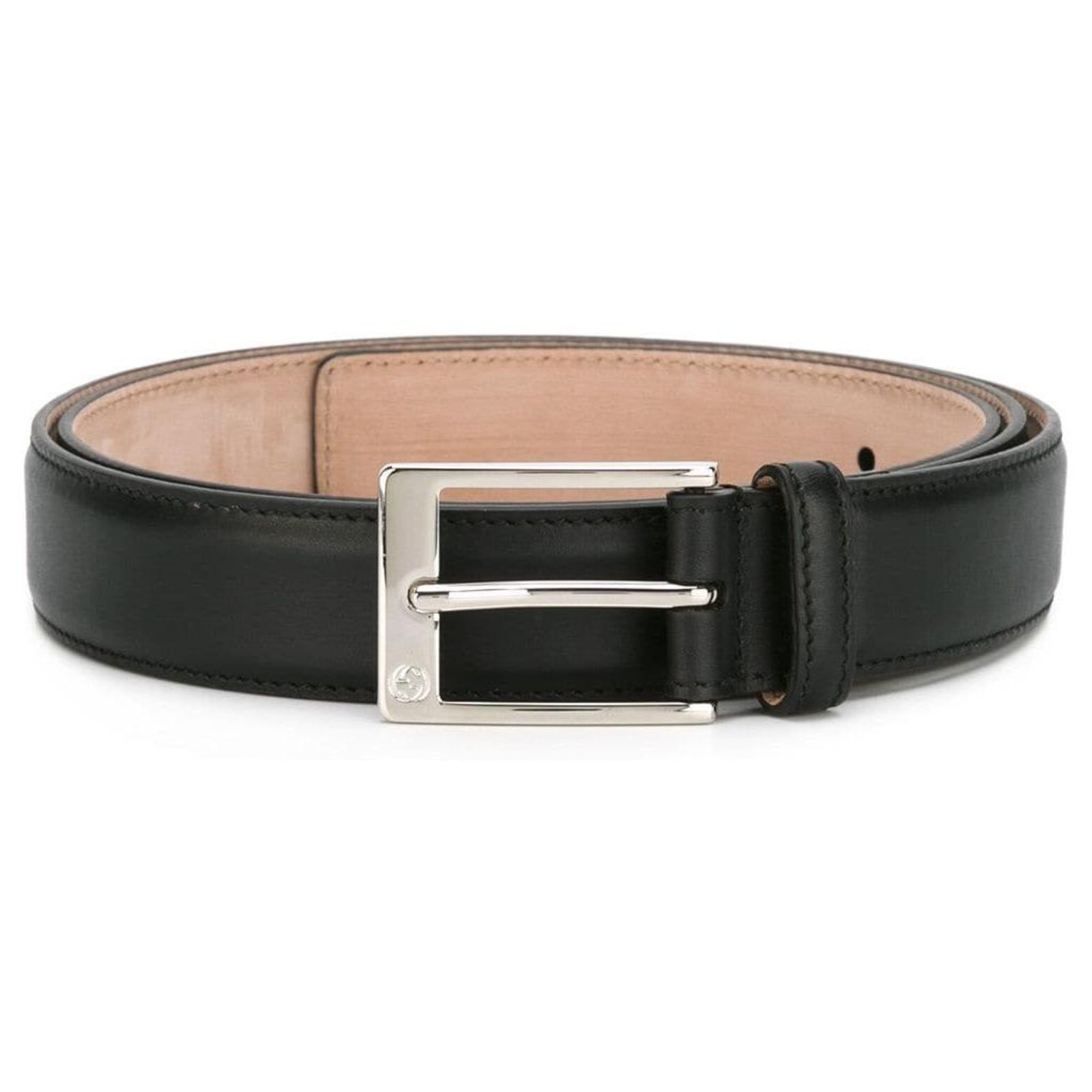 Gucci Black Leather Belt Pony-style calfskin ref.146048 - Joli Closet