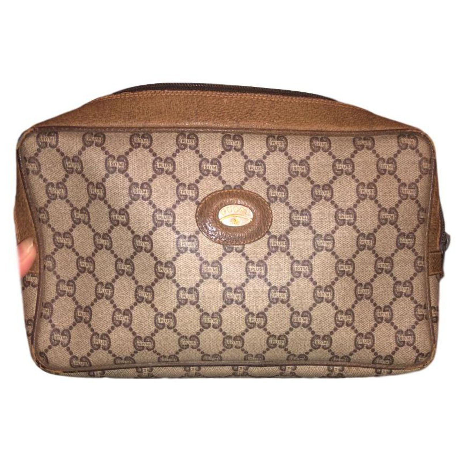 Ophidia Gucci Clutch bags Brown Leather ref.146674 - Joli Closet