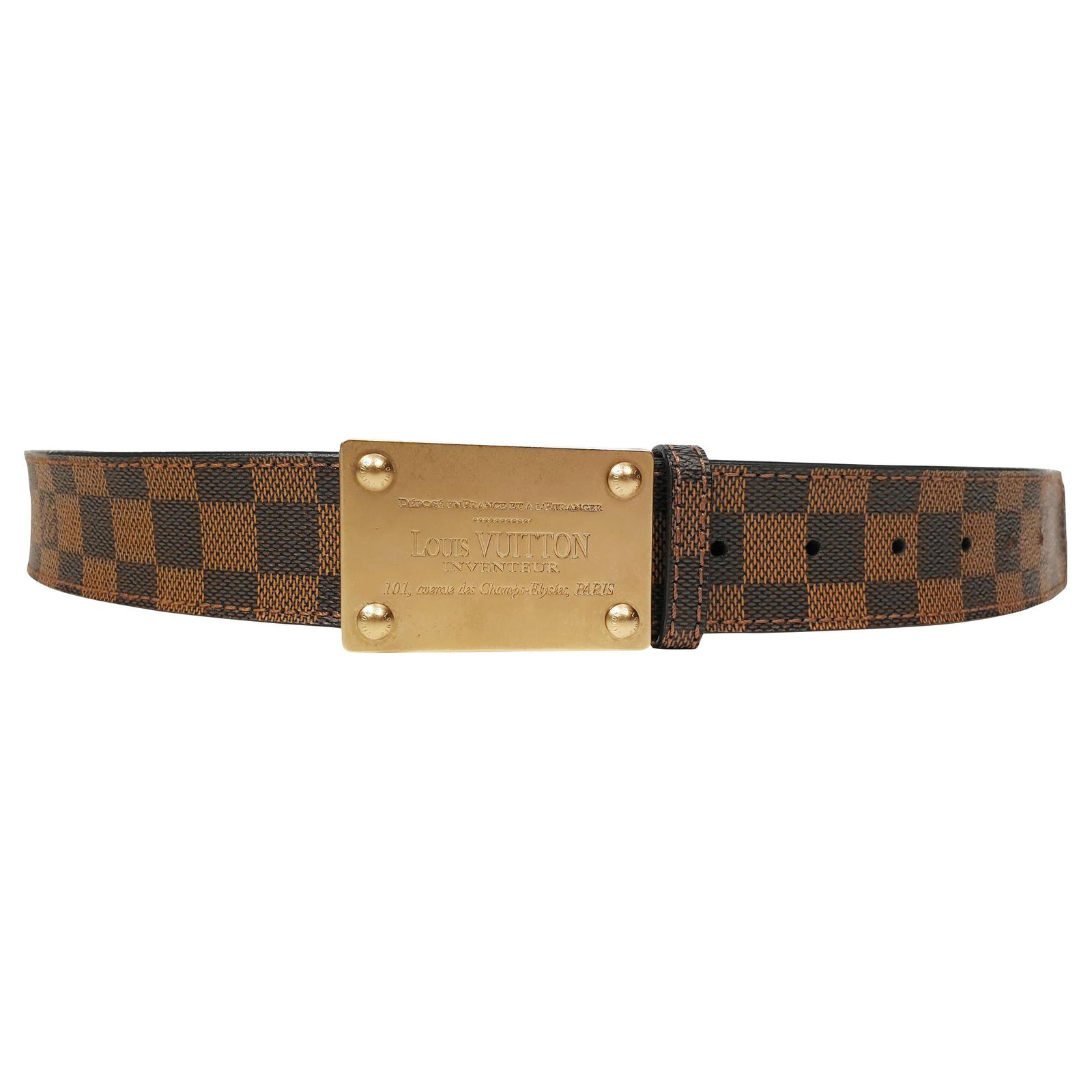 Louis Vuitton Belts Brown Leather ref.264201 - Joli Closet
