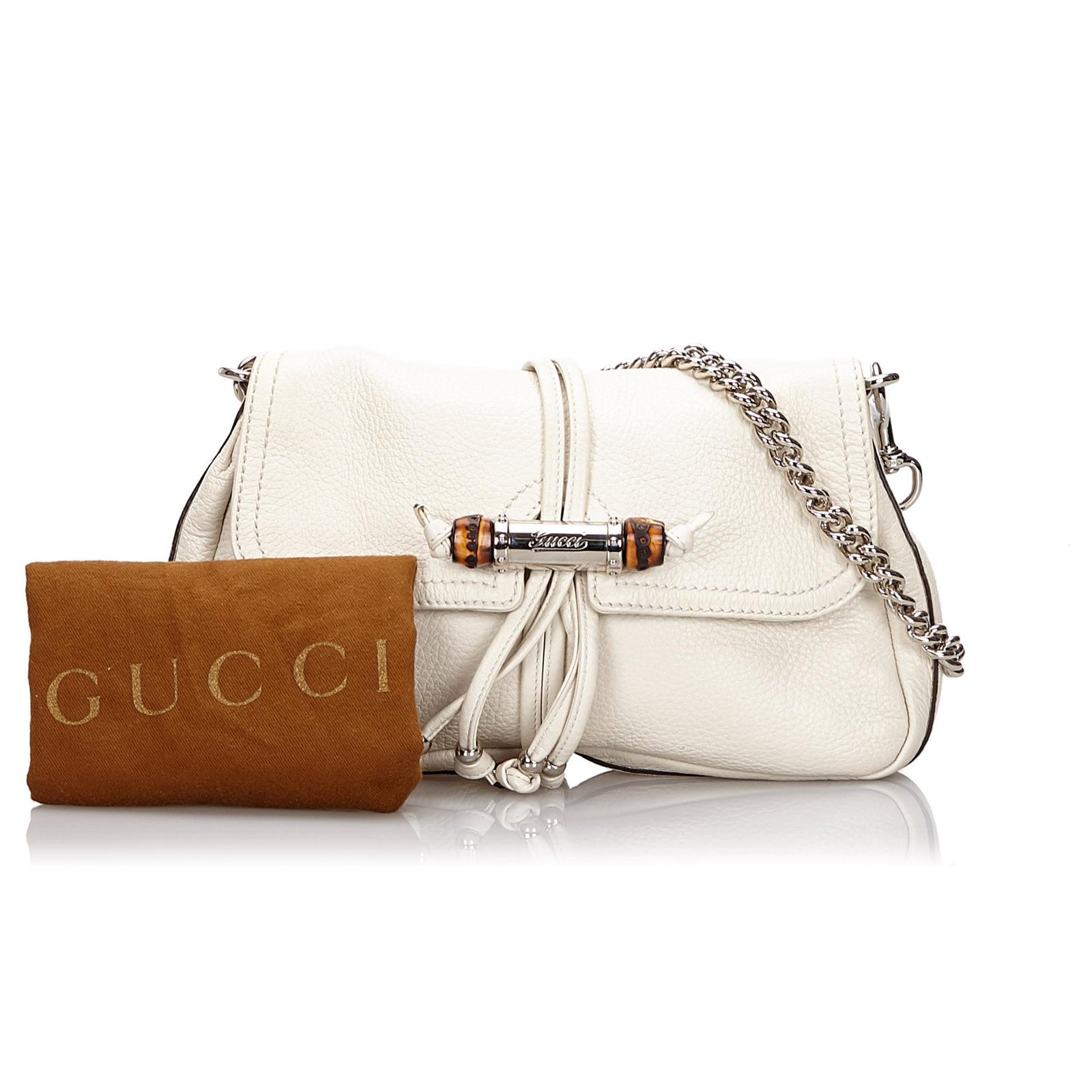 Gucci Bamboo Croisette Leather Bag