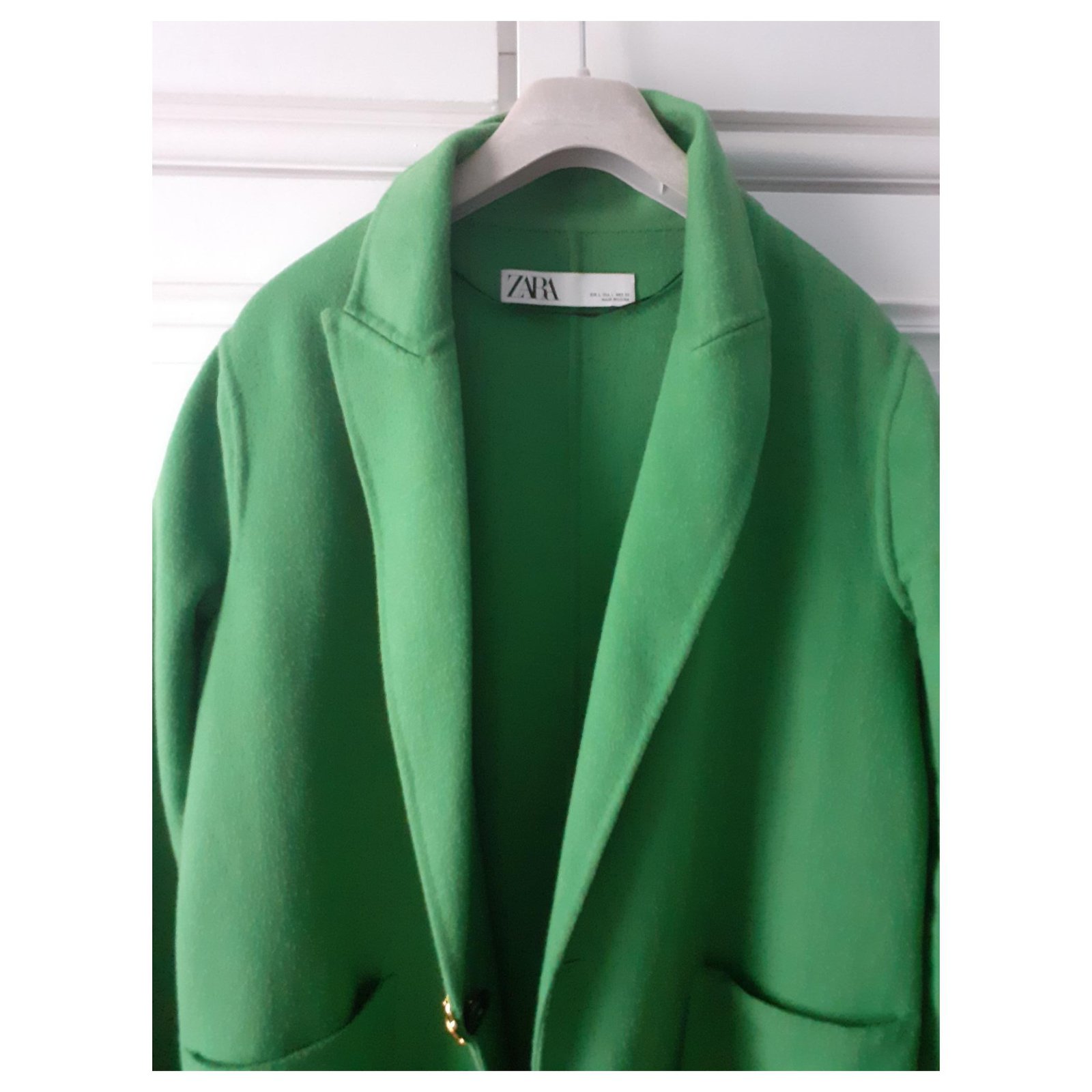 jaqueta verde zara