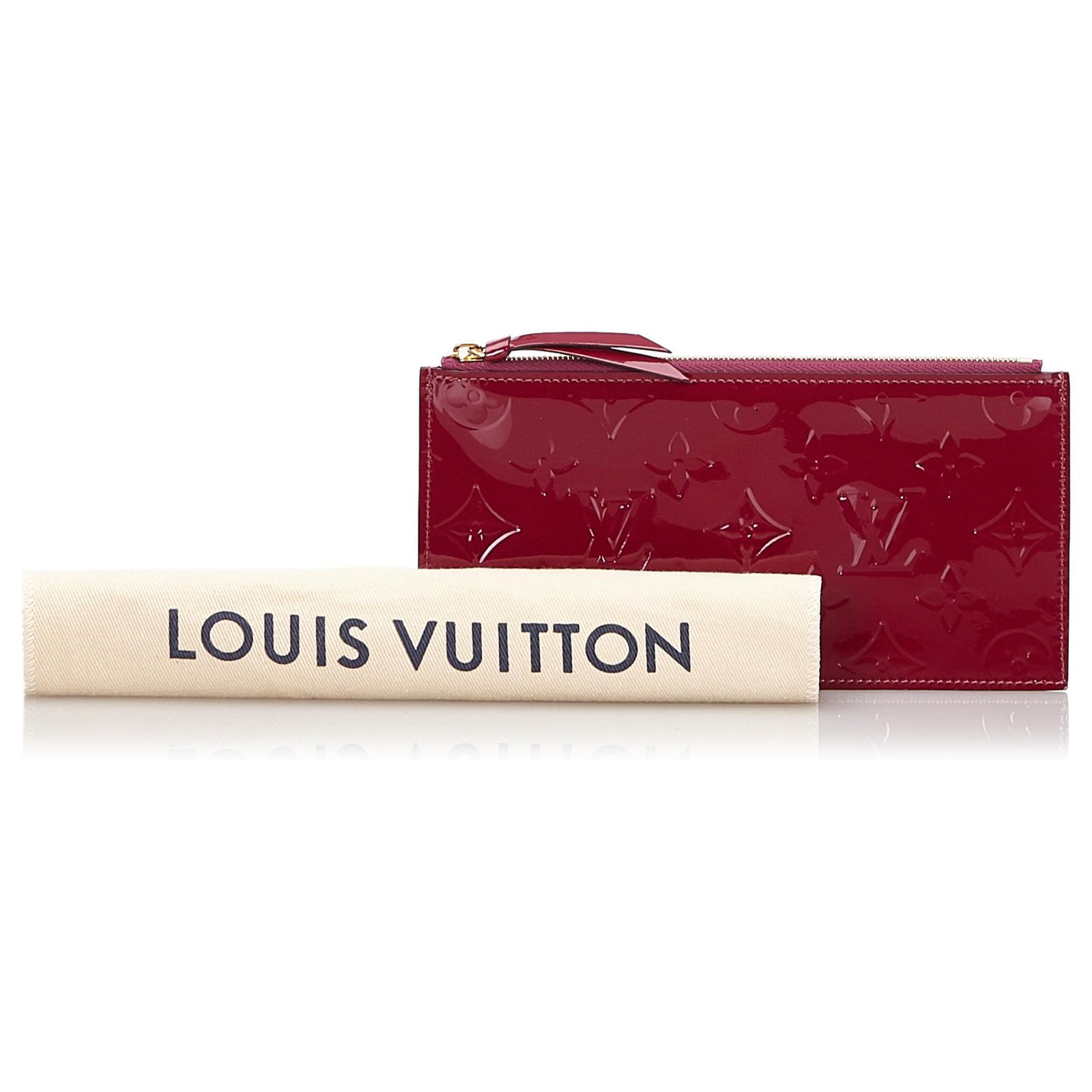 Joséphine Louis Vuitton Pink Vernis Josephine Wallet Zippered Insert  Leather Patent leather ref.147118 - Joli Closet