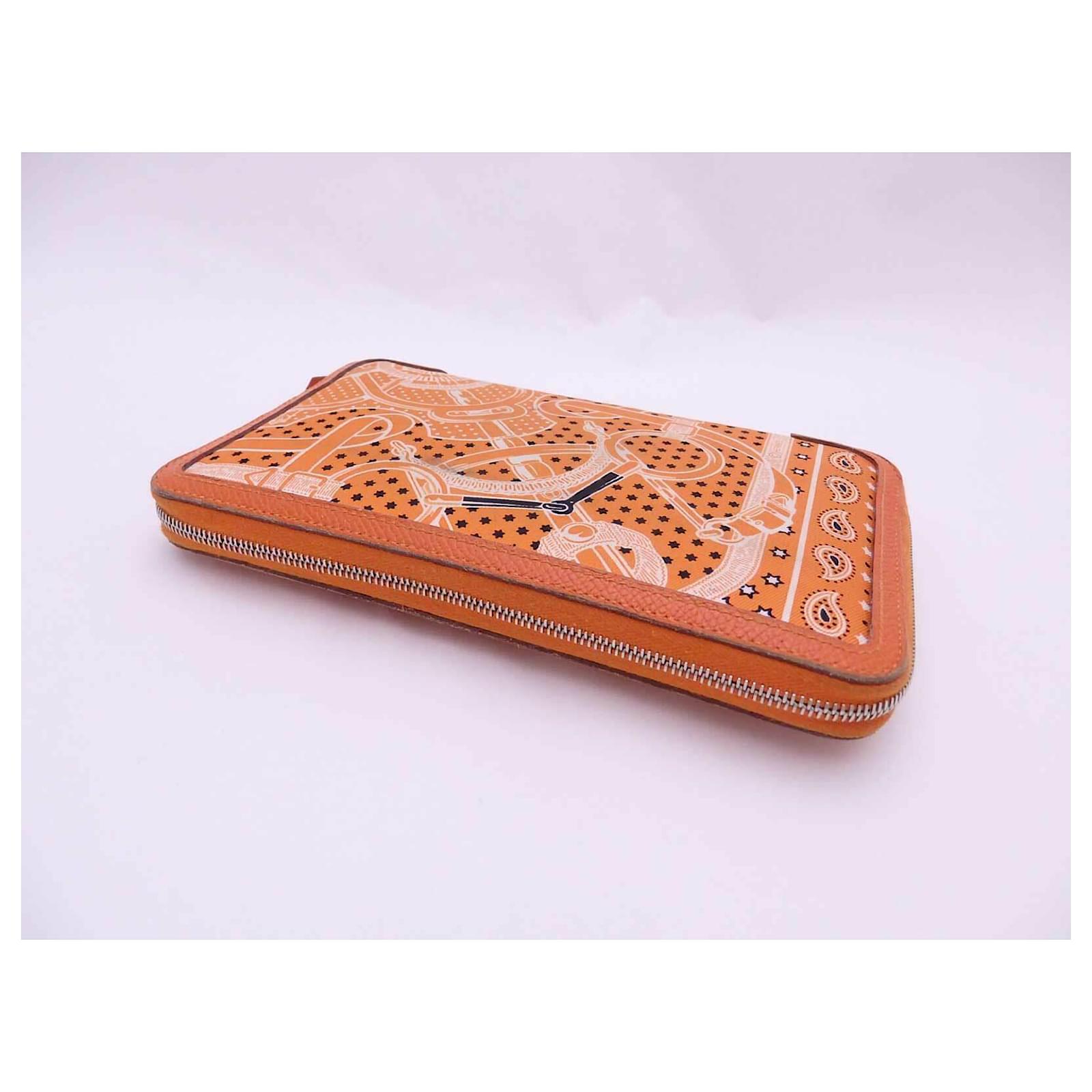 Hermès Hermes cool silk wallets Orange ref.147246 Joli Closet
