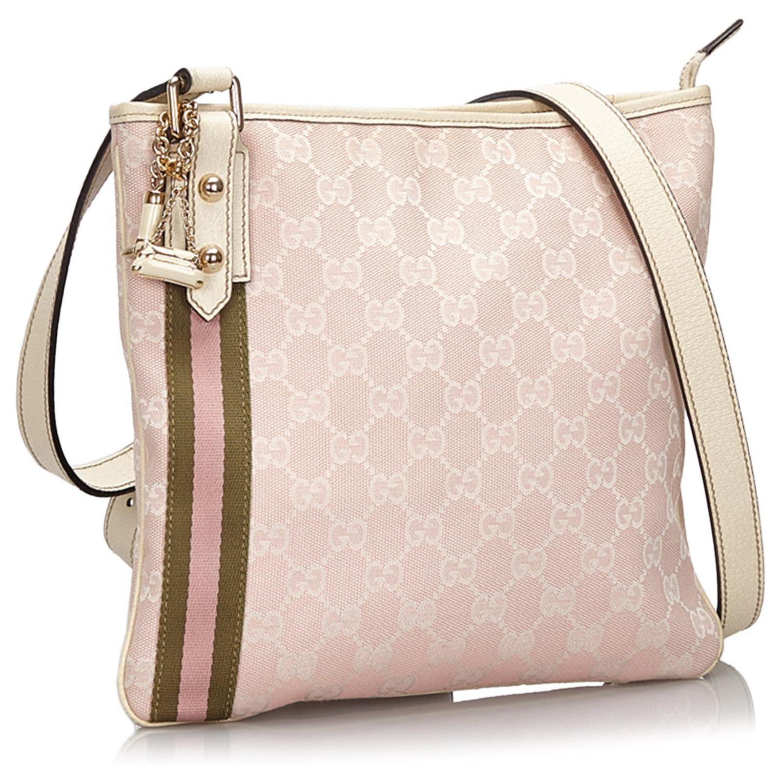 Gucci GG Canvas Jolicoeur Pochette 154432 Beige Cloth ref.925869 - Joli  Closet