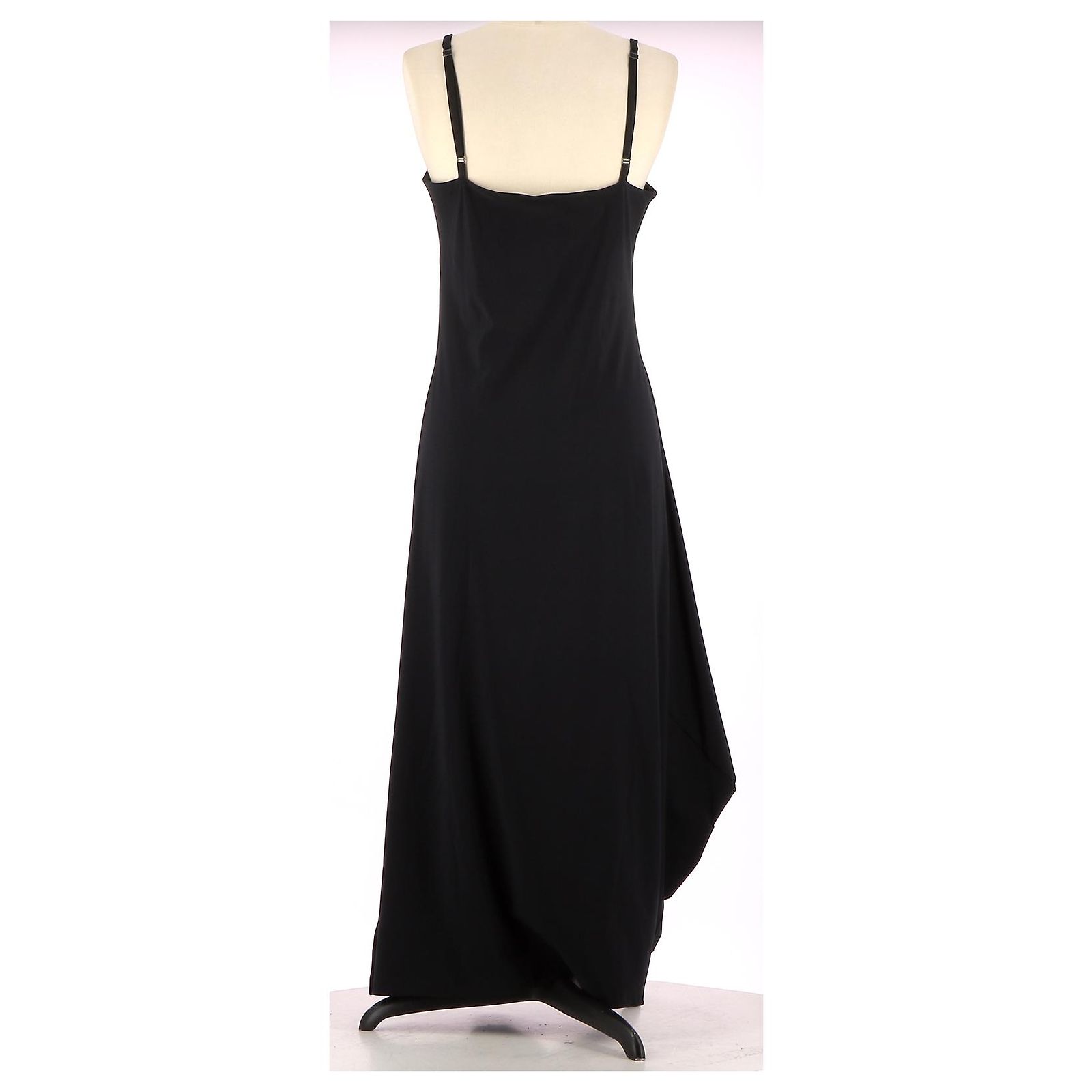 Robe Noire Dos Nu Marithé Et François Girbaud - Taille 38 - Évasée Et Cravate