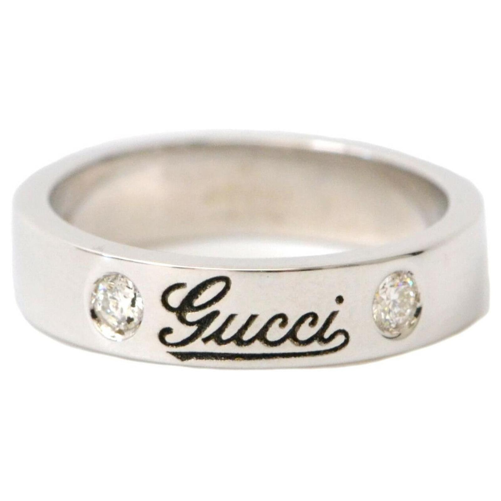 Gucci Icon Ring Silber Weißgold ref.147786 Joli Closet