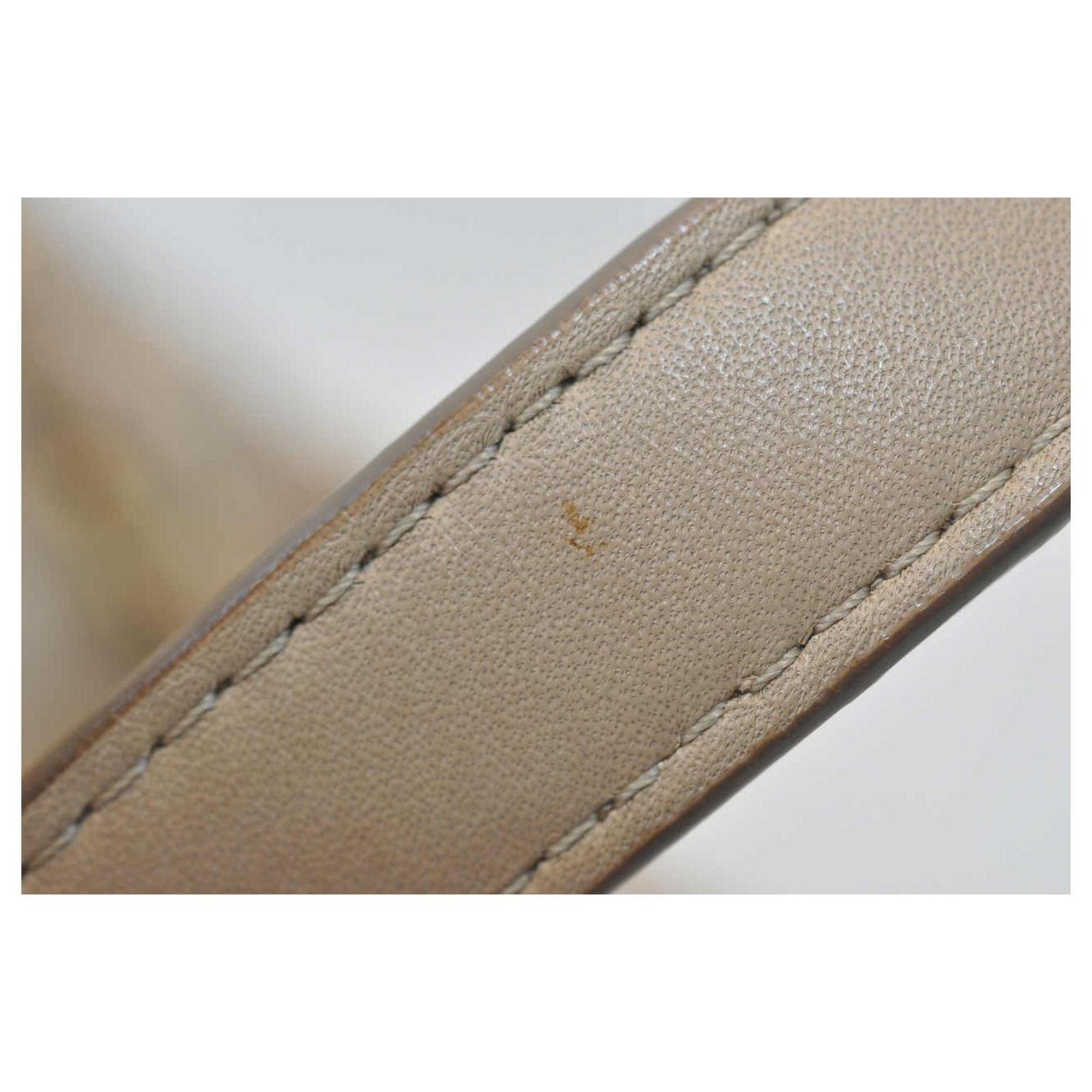 MCM Logos pattern shoulder tote bag White Leather ref.148365