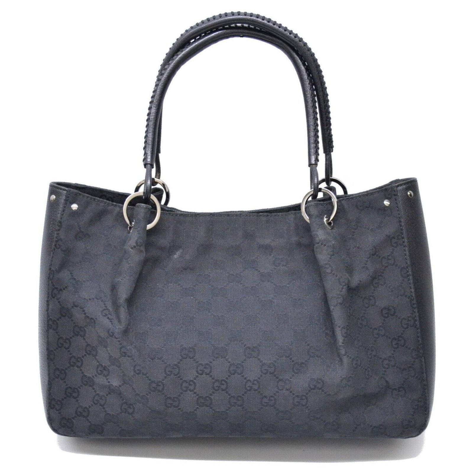 Gucci Sherry Line GG Tote Bag Black Cloth ref.148492 - Joli Closet