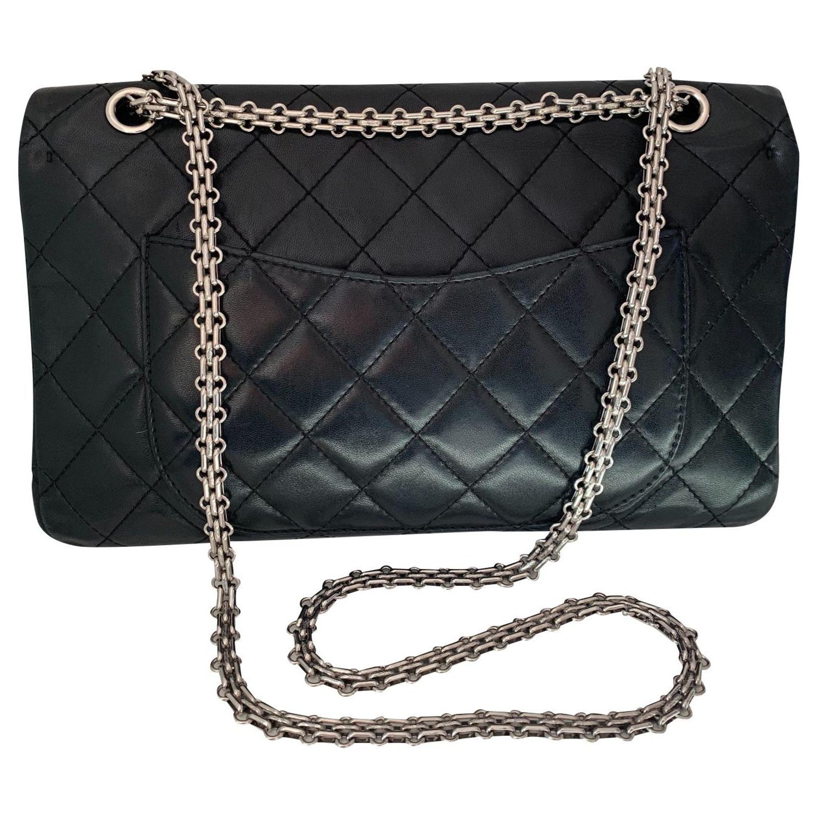 2.55 Chanel Reissue Black Leather ref.149142 - Joli Closet