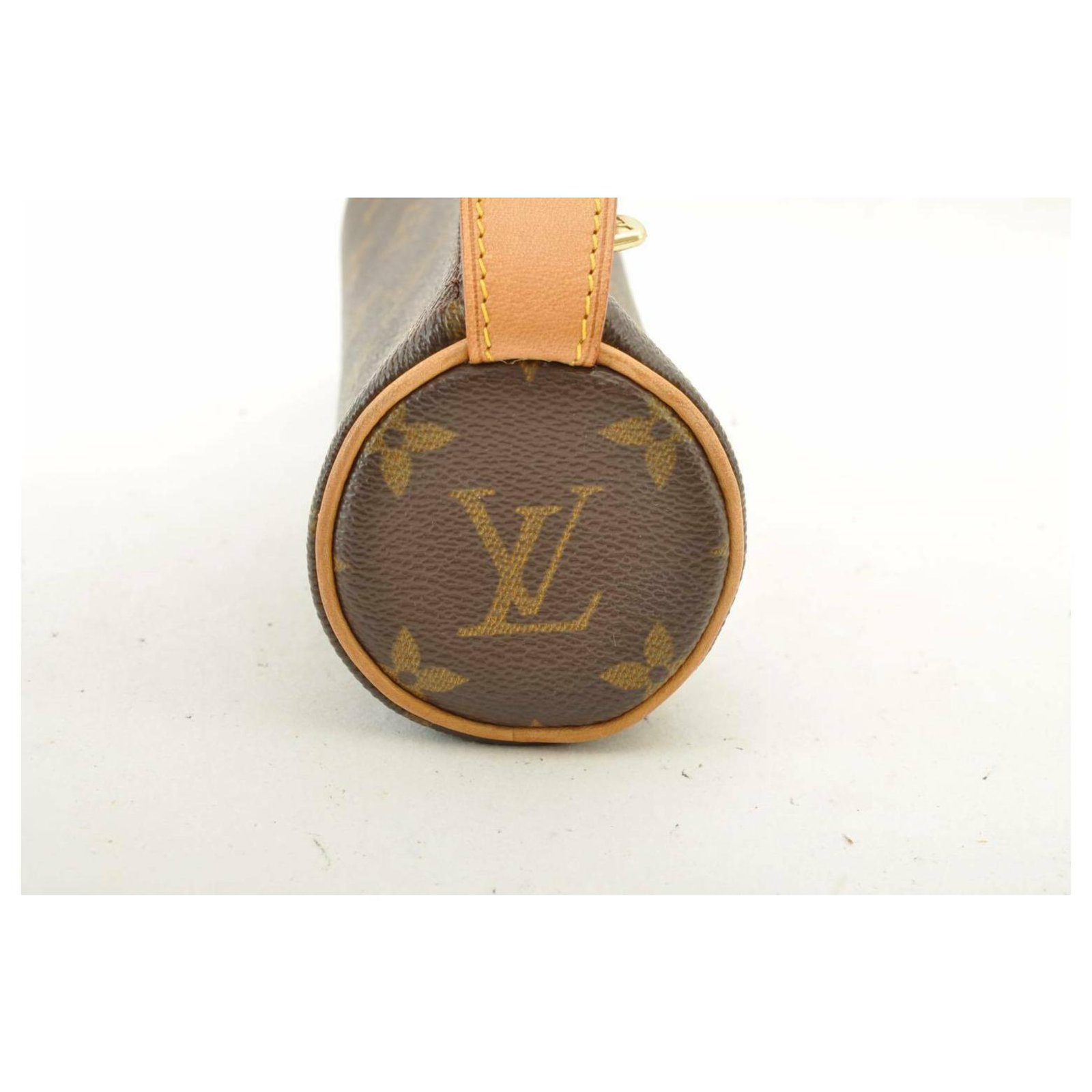 Louis Vuitton Trousse ronde Brown Cloth ref.149384 - Joli Closet