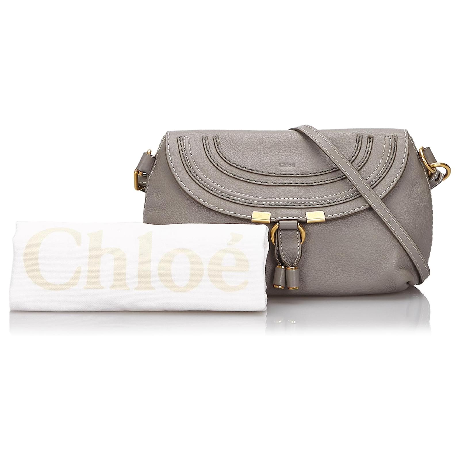 Sac Bandoulière CHLOÉ En Cuir - Multicolore Gris Clair - Occasion Avec Légères Traces