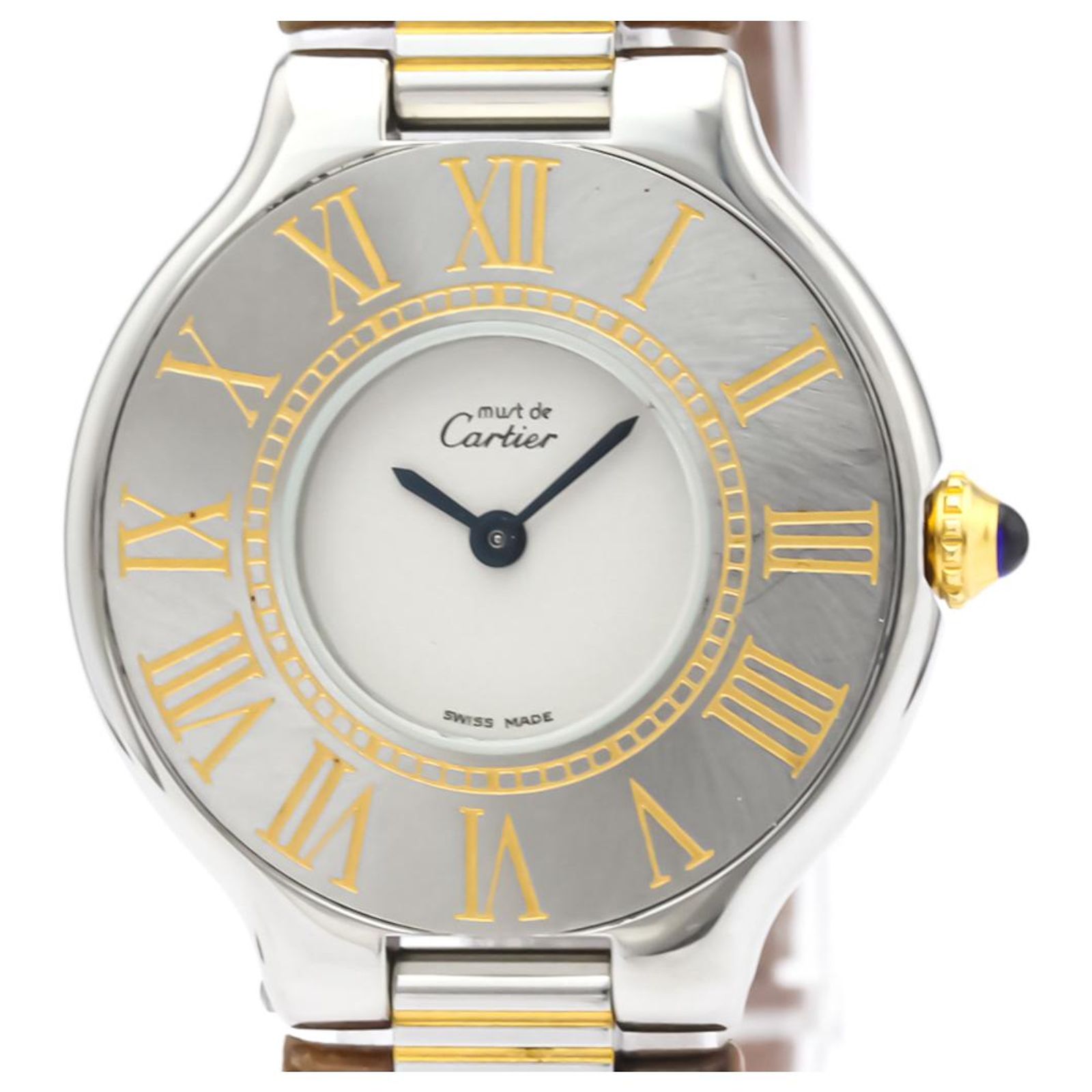 Montre JEAN DELATOUR Homme En Acier Inoxydable Argenté Et Doré - Référence L7626, Cadran Blanc, étanche 20 M, Neuve Avec étiquette