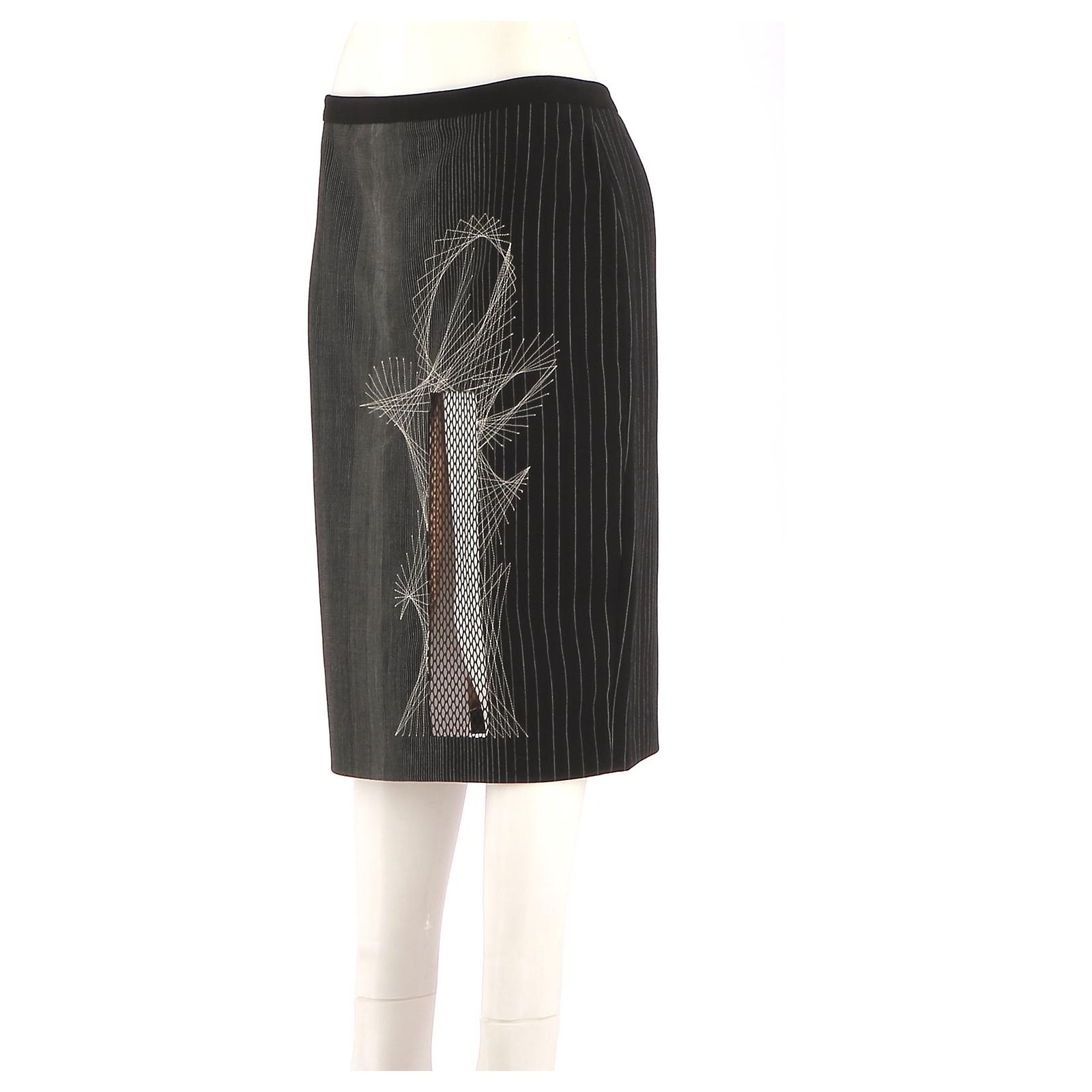 Jupe Noire Jean Paul Gaultier Junior Taille 10 Ans - 100% Coton, Style Mini | Pour Fille, Occasion Très Bon état