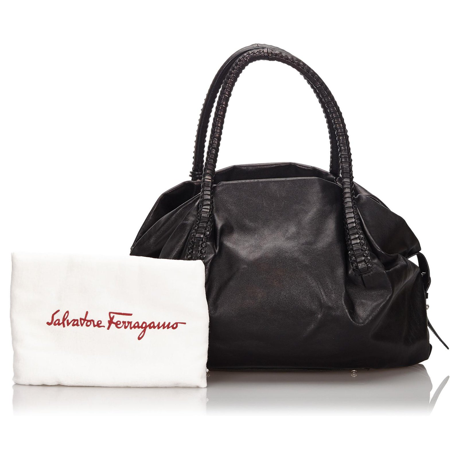 ferragamo black tote