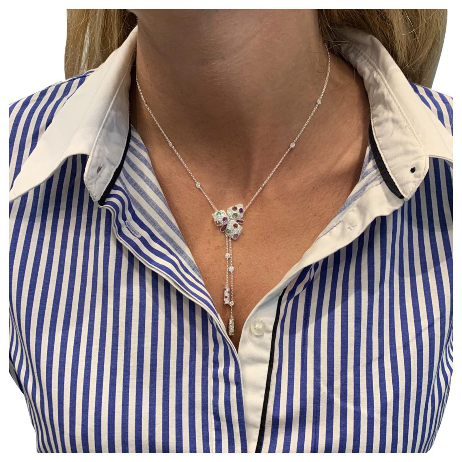 Cartier orchid clearance necklace