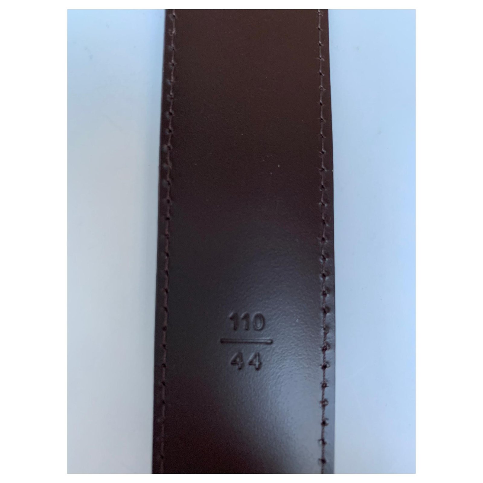 Louis Vuitton Men's Belt Dark brown Leather ref.150672 - Joli Closet